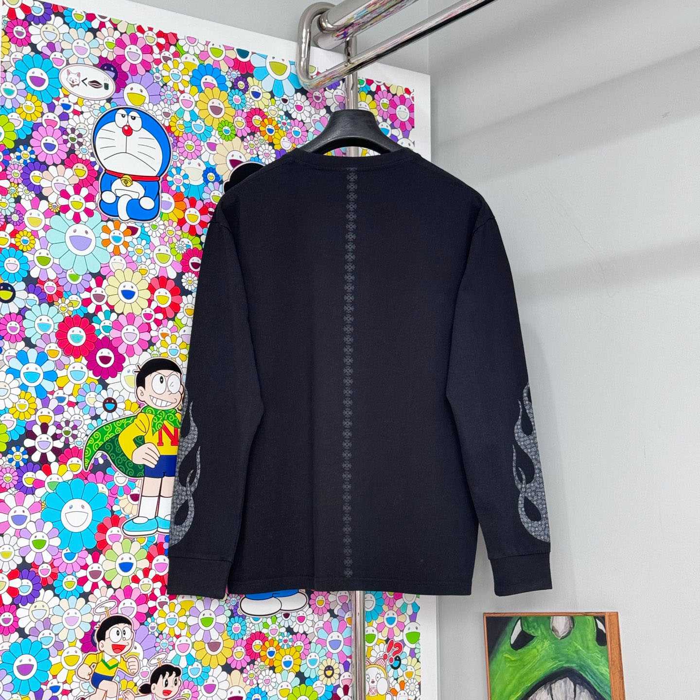 Chrome Hearts Vintage Cross Flame L/S T-Shirt - DesignerGu