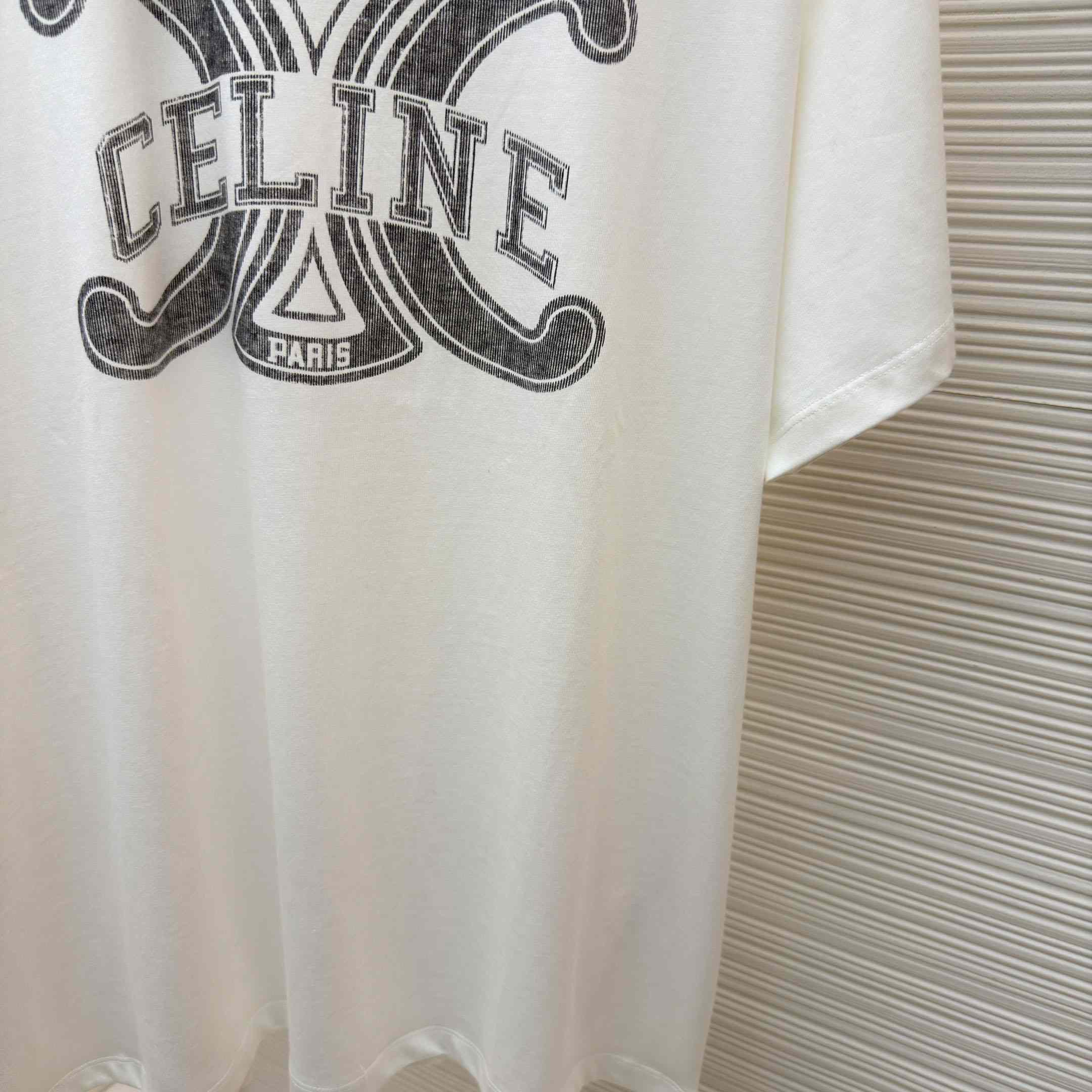 Celine  Loose T-shirt IN Cotton Jersey - DesignerGu
