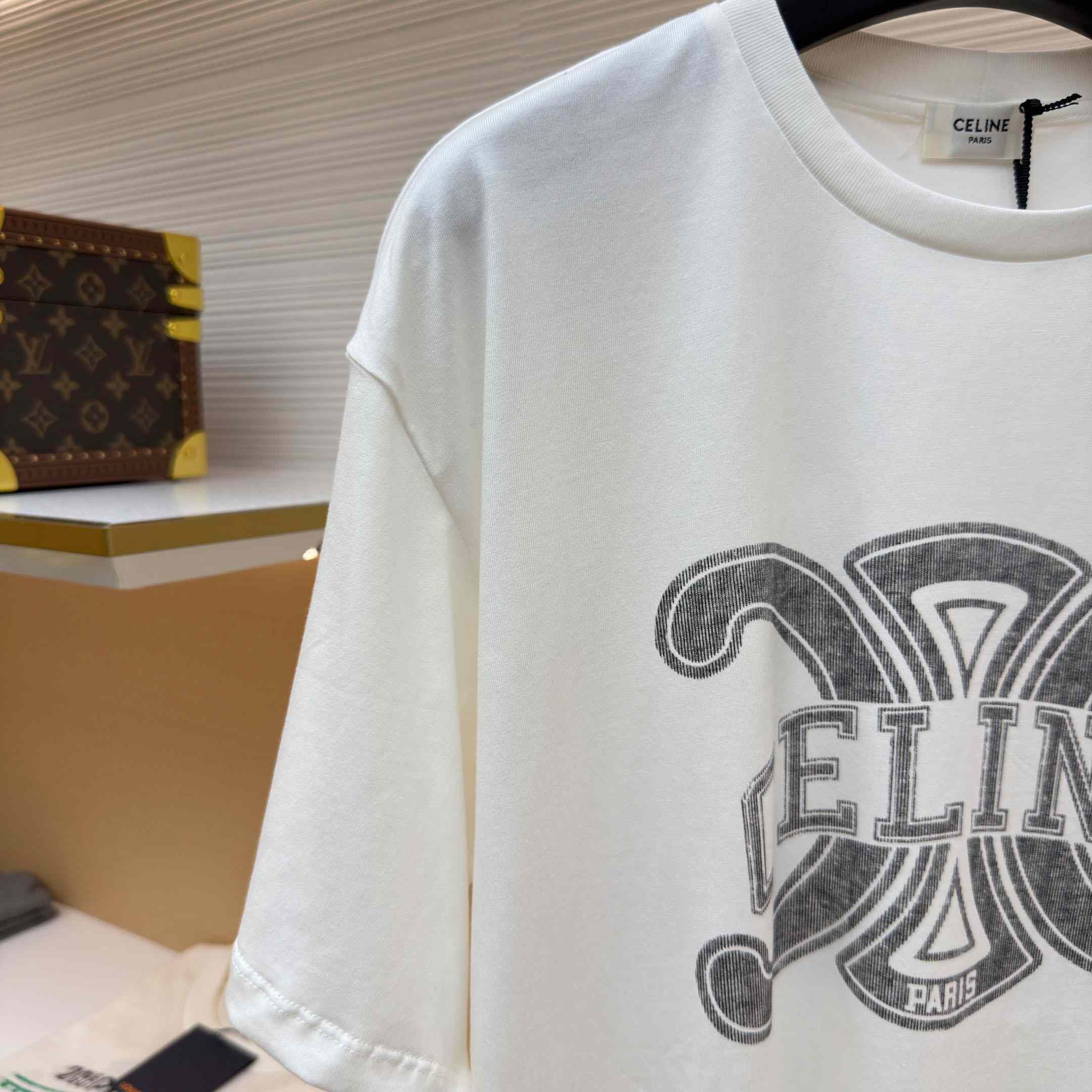 Celine  Loose T-shirt IN Cotton Jersey - DesignerGu