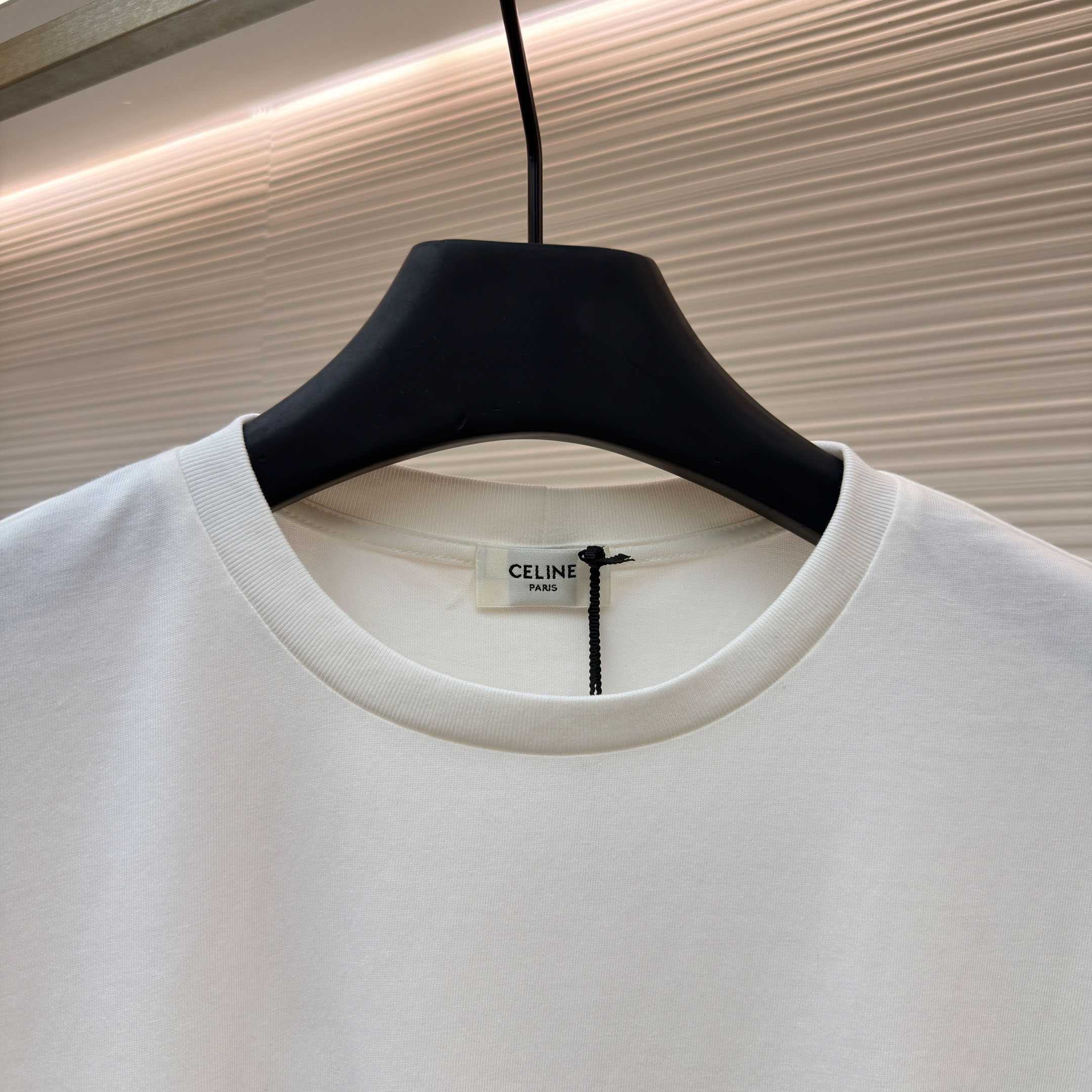 Celine  Loose T-shirt IN Cotton Jersey - DesignerGu