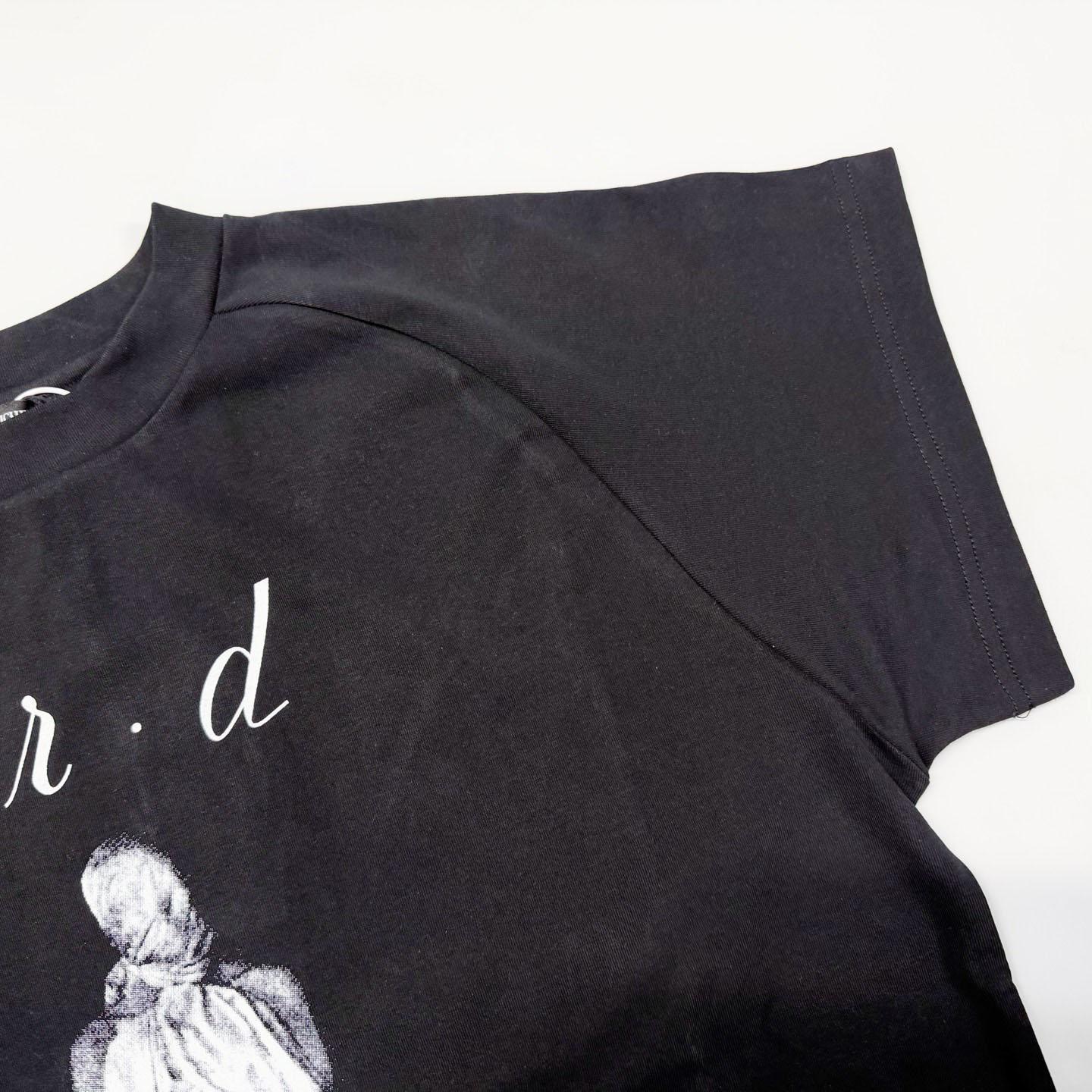 Enfants Riches Déprimés Woman In Sheet Raglan T-Shirt 'Faded Black' - DesignerGu