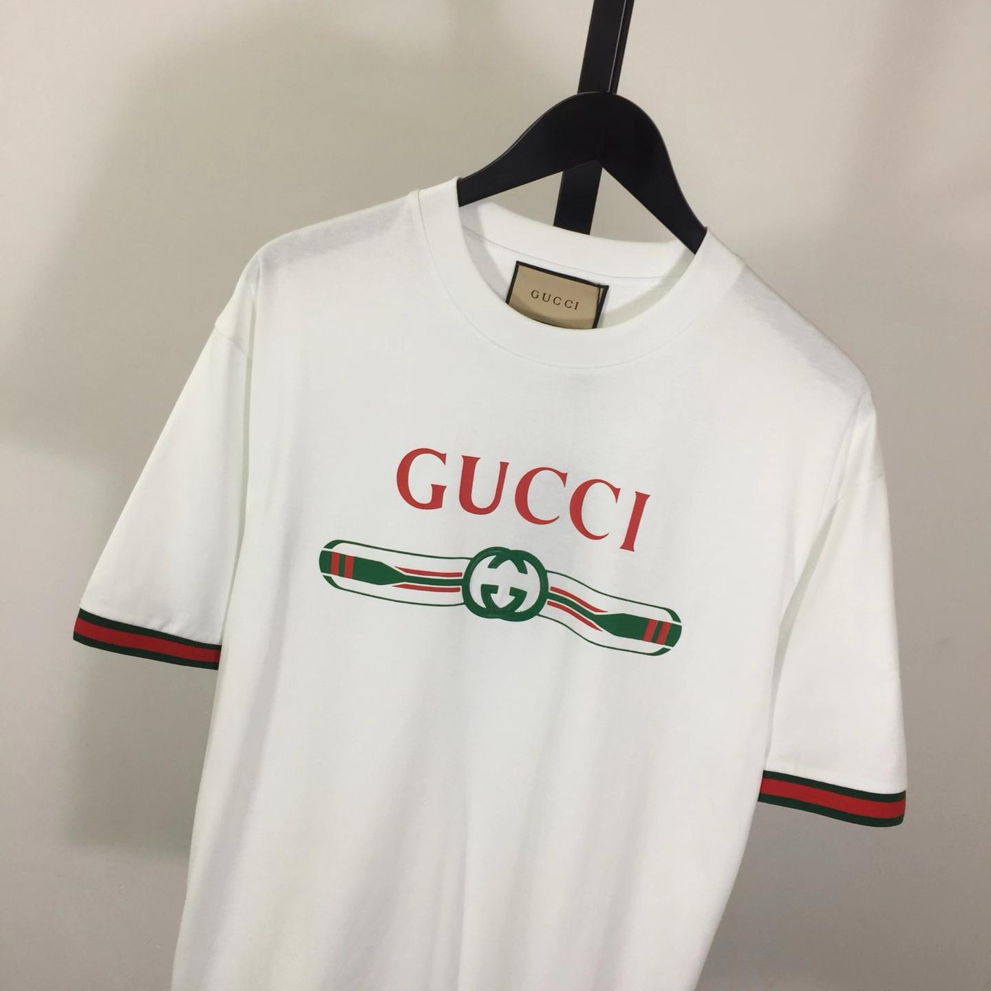 Gucci Jersey T-shirt With Print  - DesignerGu