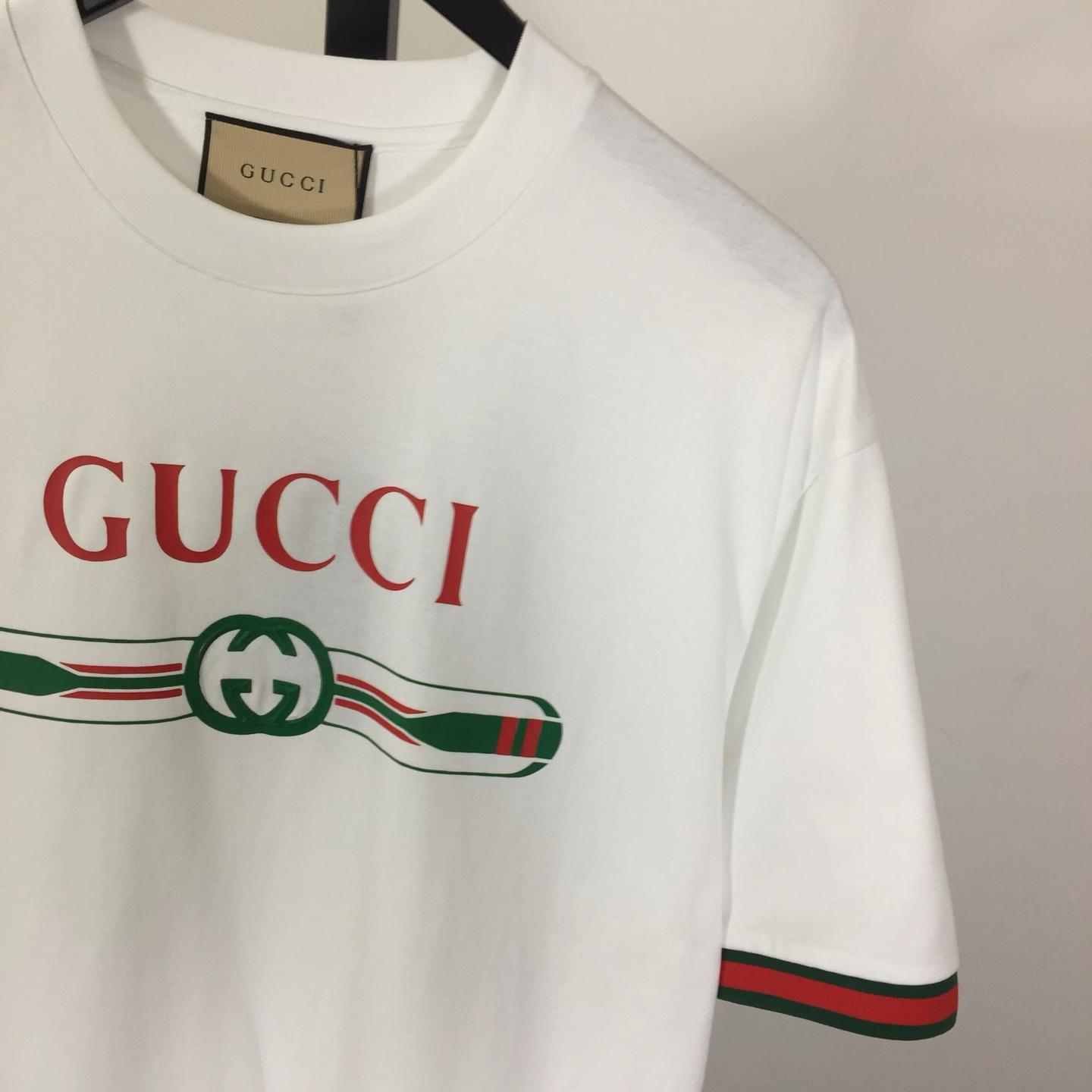 Gucci Jersey T-shirt With Print  - DesignerGu
