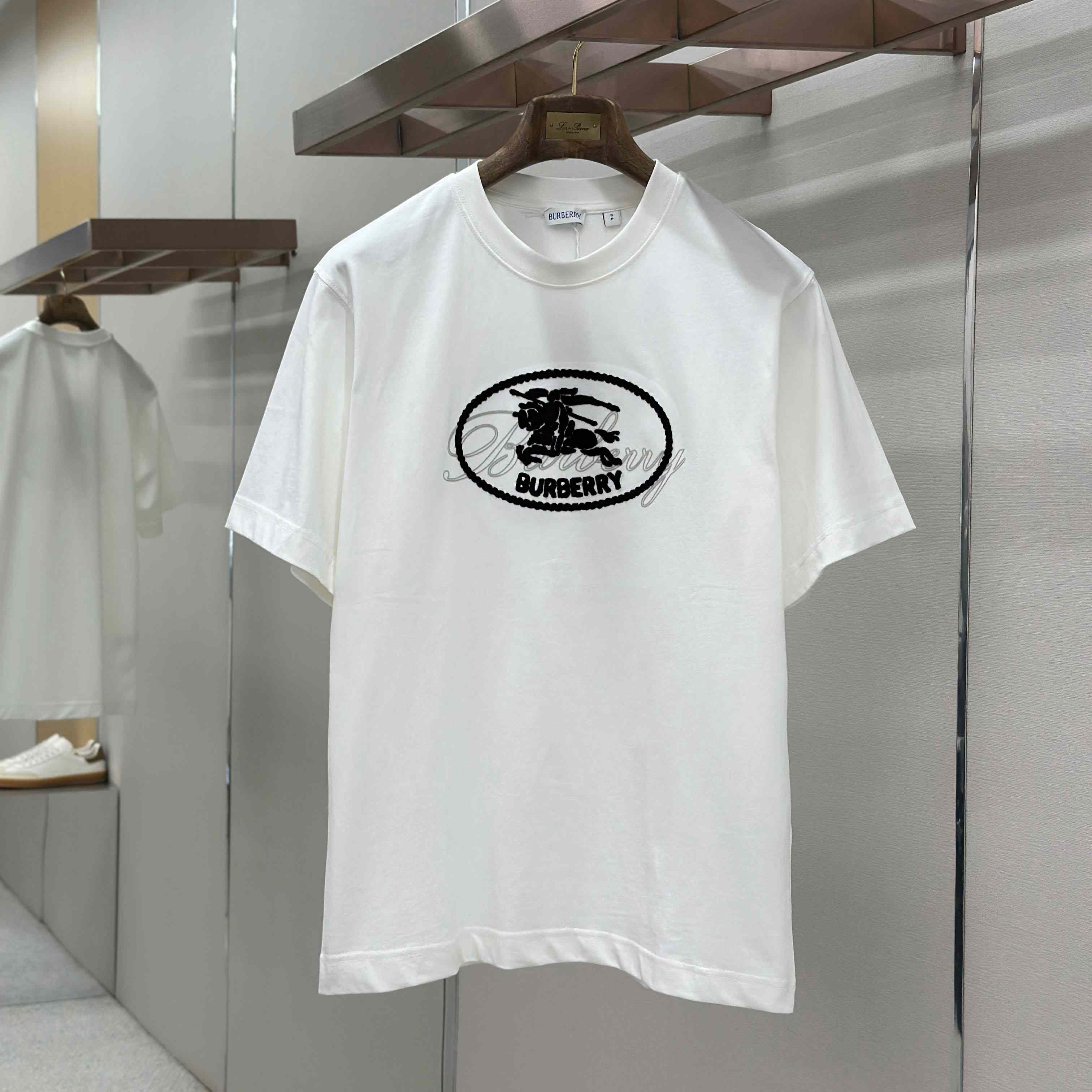 Burberry Knight Stamp Cotton T-shirt - DesignerGu