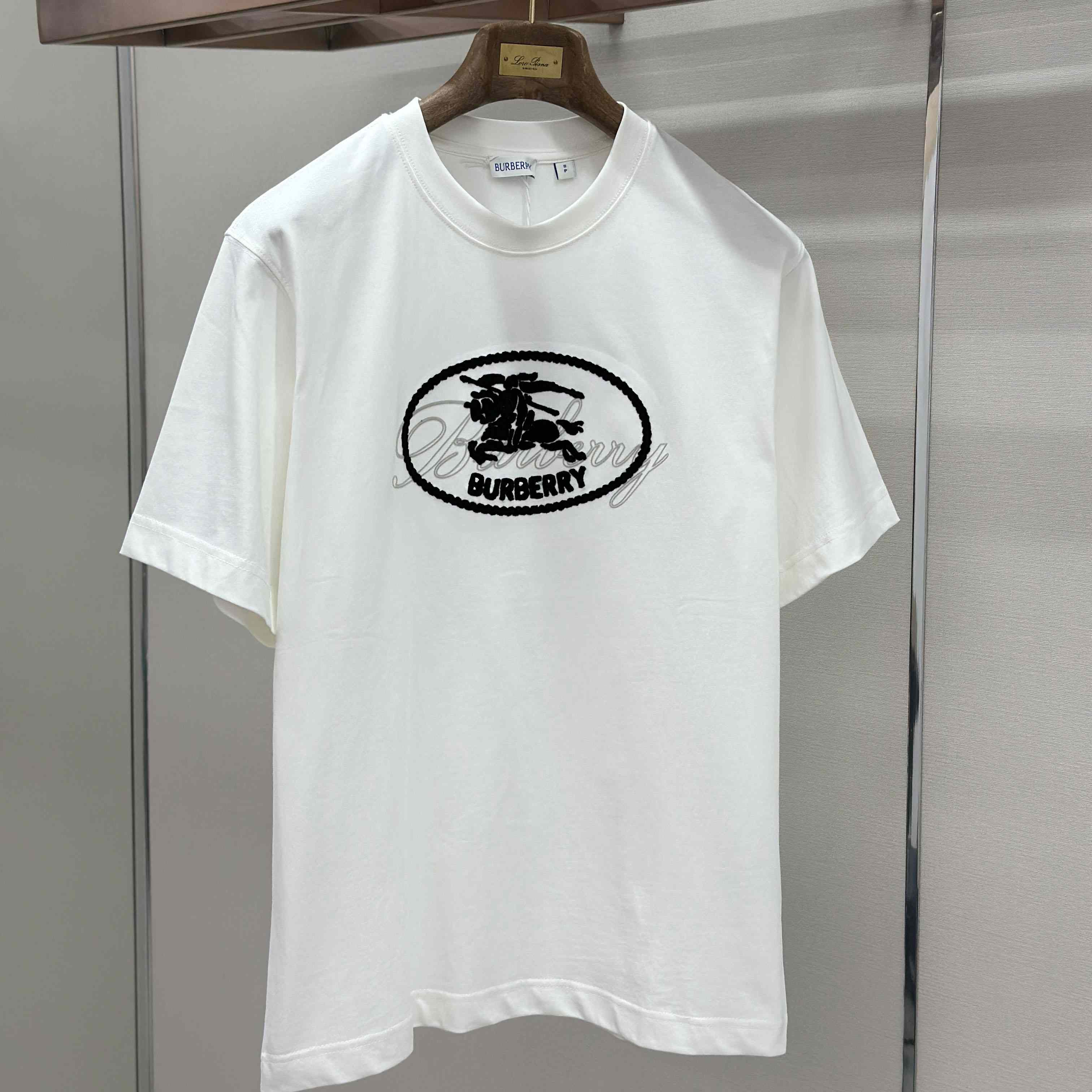 Burberry Knight Stamp Cotton T-shirt - DesignerGu