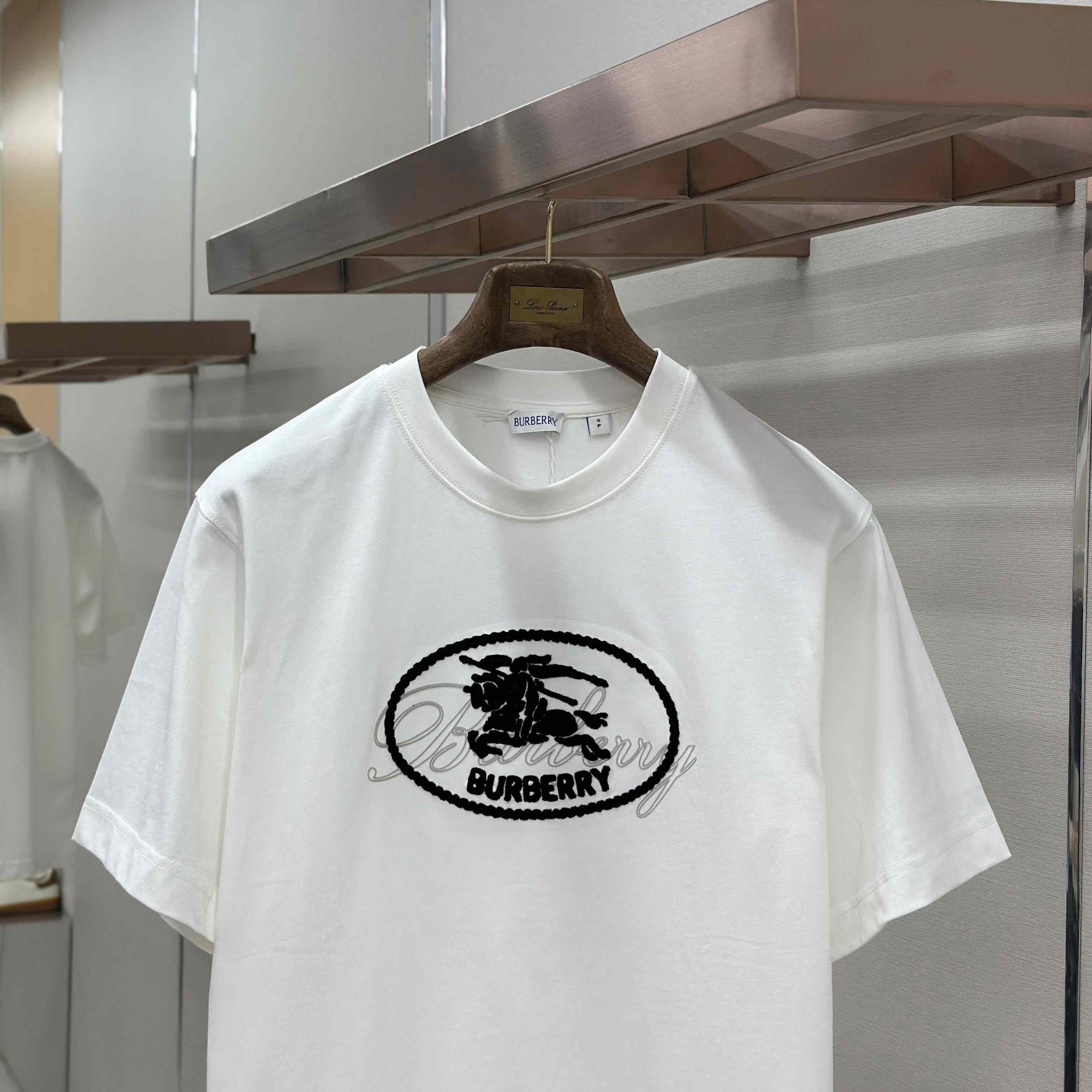 Burberry Knight Stamp Cotton T-shirt - DesignerGu