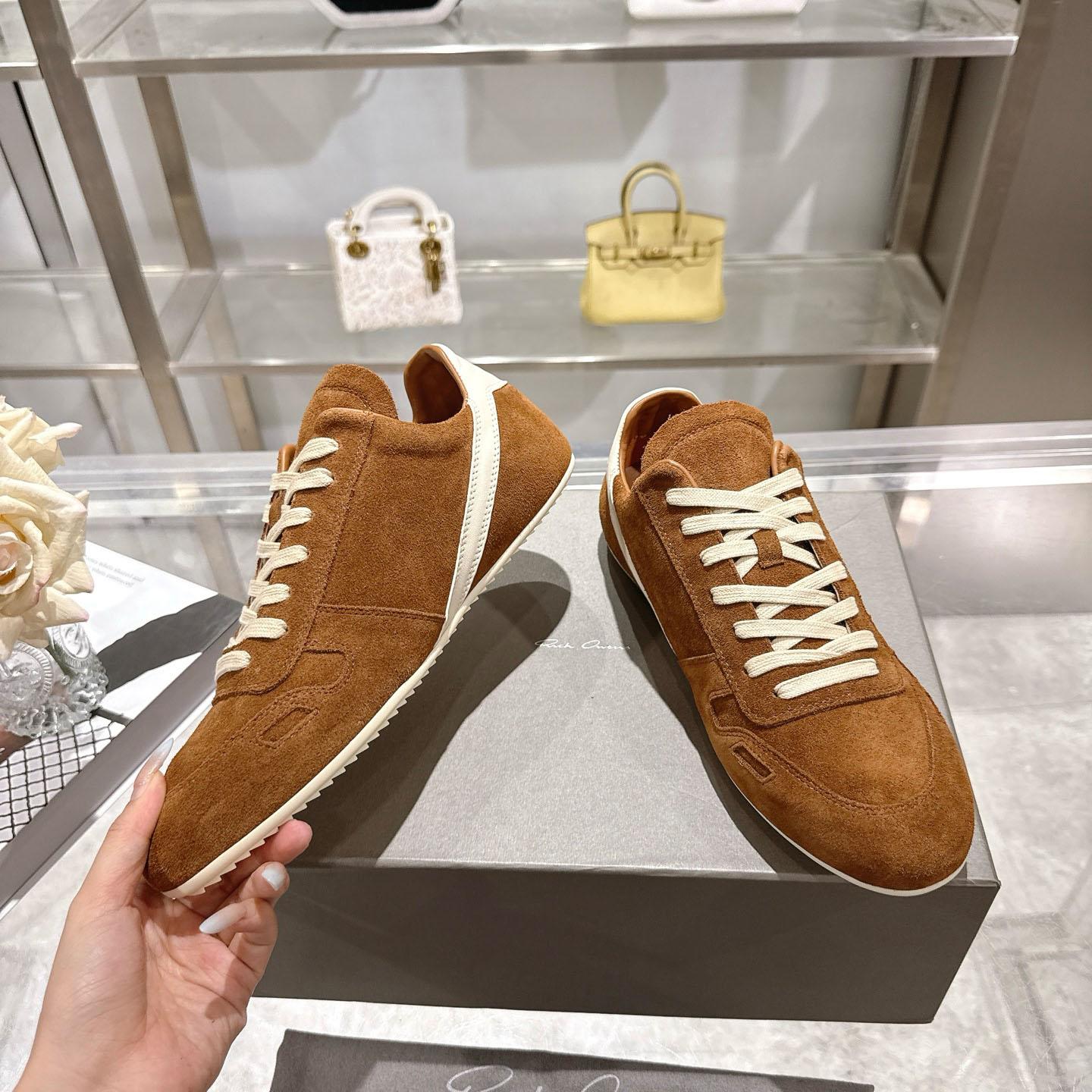 Rick Owens Concordians Minimal Sneaker 'Chestnut' - DesignerGu