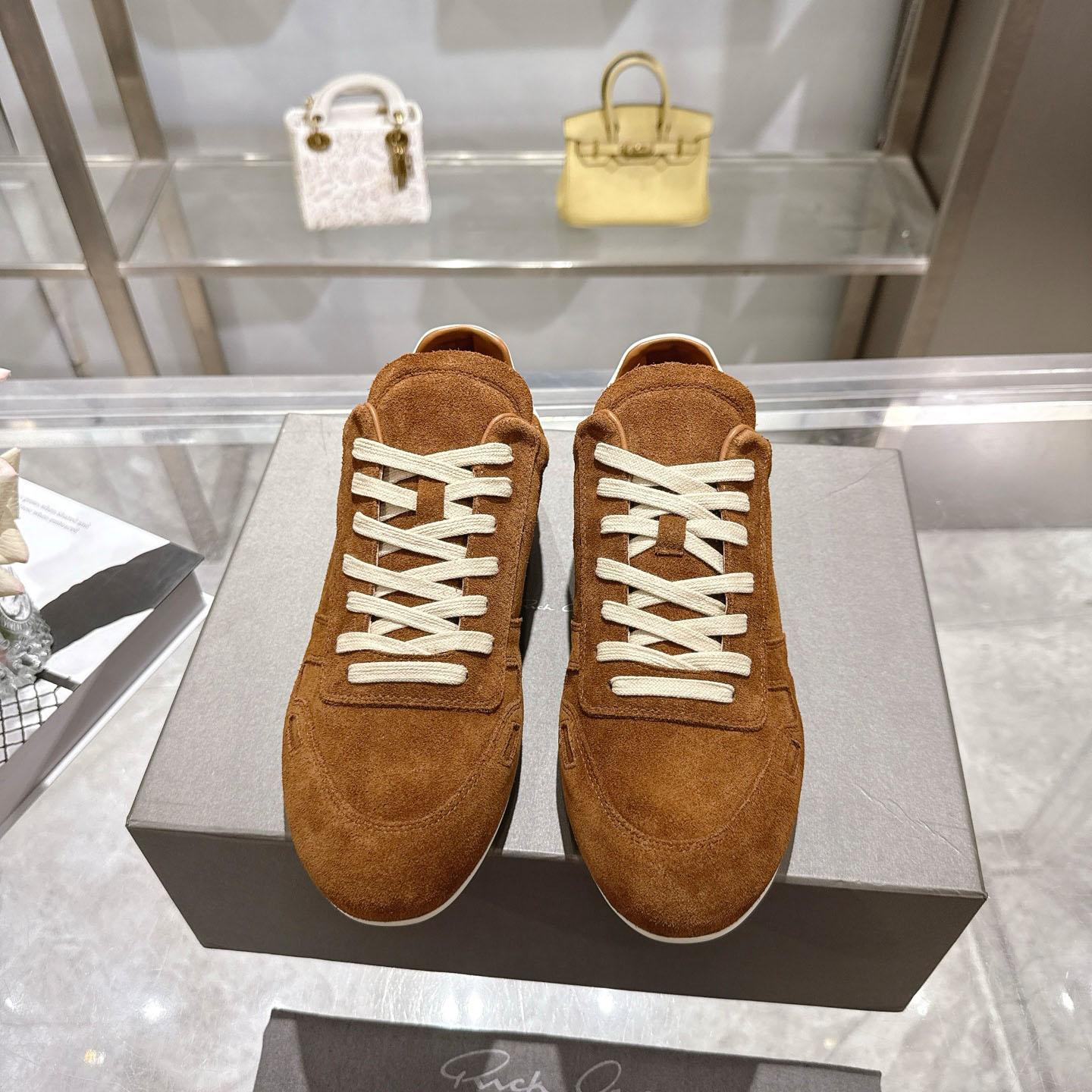 Rick Owens Concordians Minimal Sneaker 'Chestnut' - DesignerGu