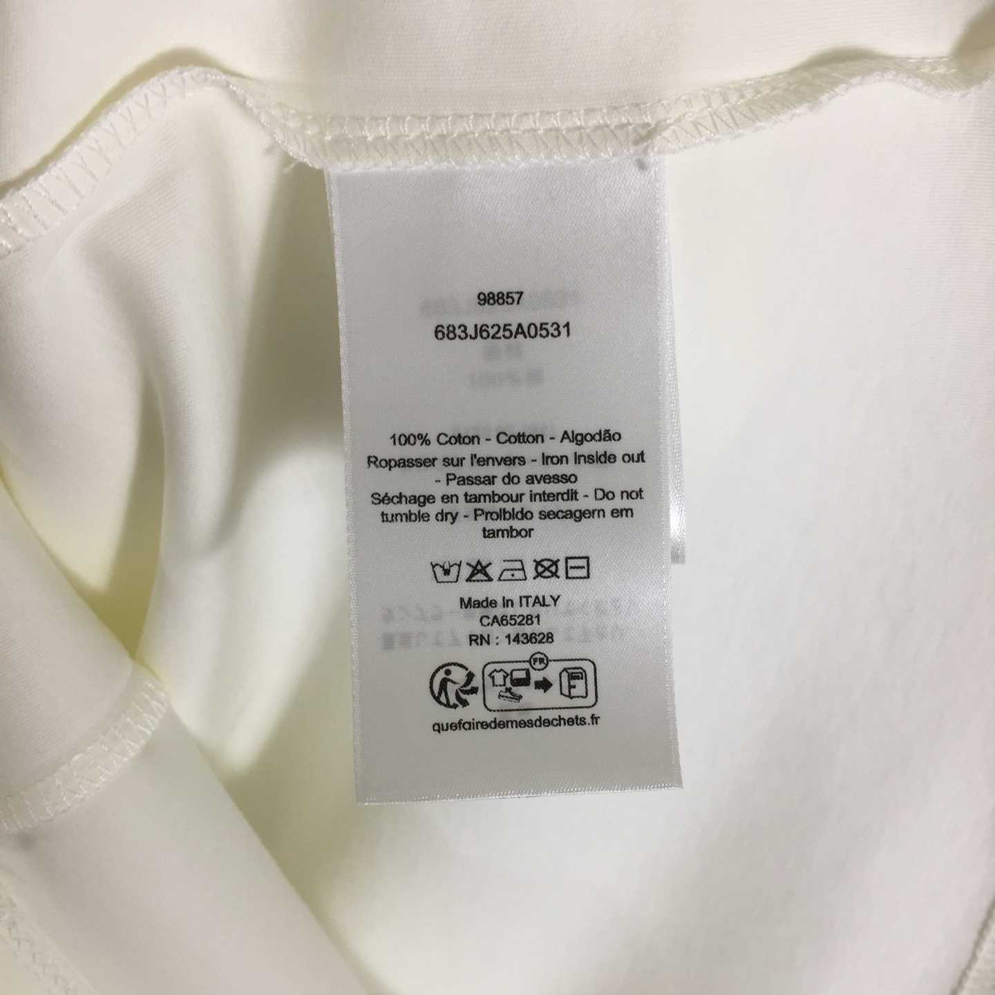 Dior T-shirt With Lettering  - DesignerGu