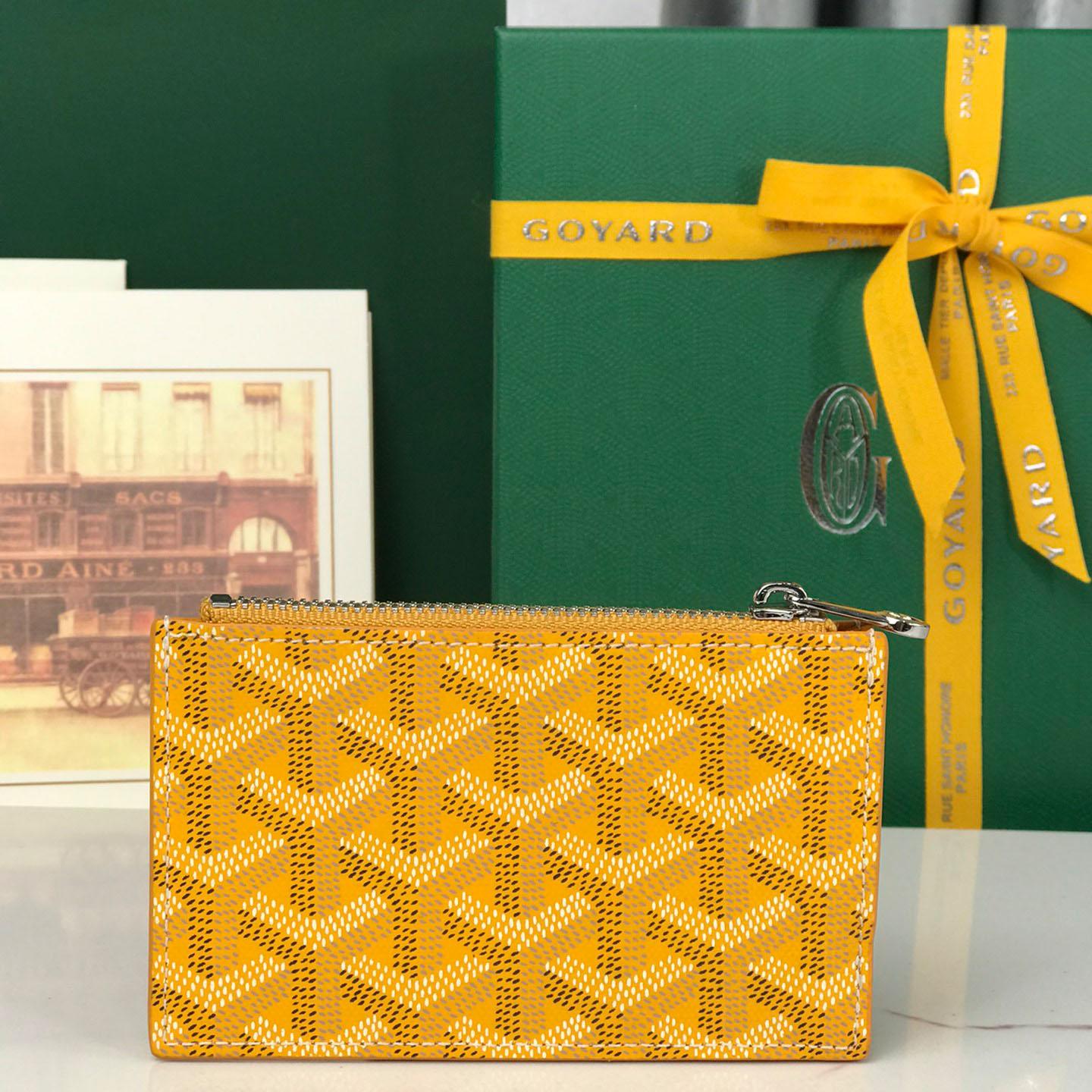Goyard Bourbon Zipped Card Holder - DesignerGu
