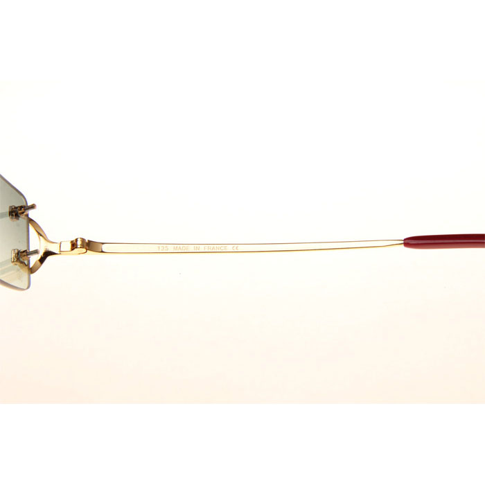 Cartier CT 4193830 Sunglasses In Gold Gradient Green - DesignerGu