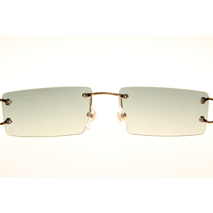 Cartier CT 4193830 Sunglasses In Gold Gradient Green - DesignerGu