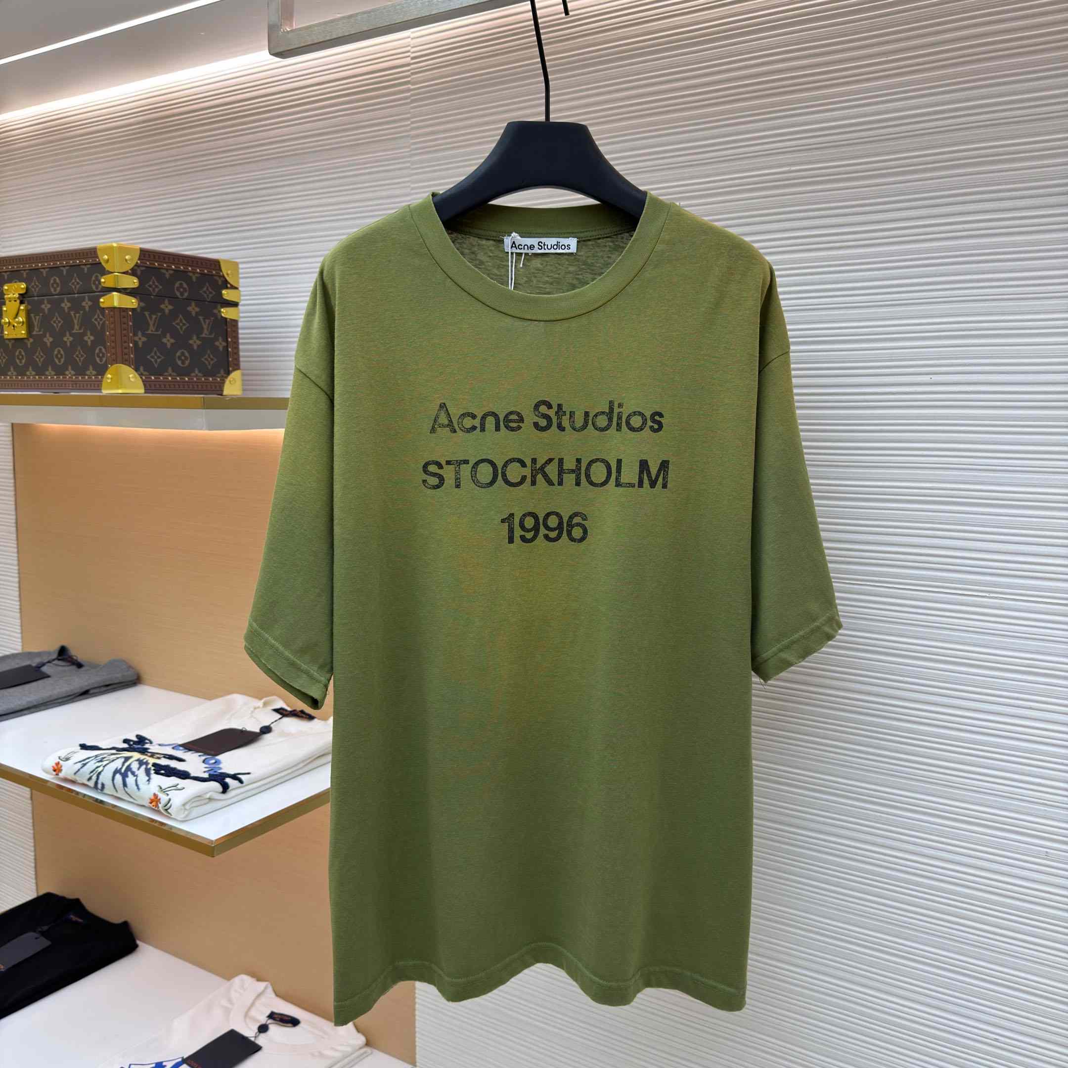 Acne Studios  Logo Tshirt - Relaxed Fit - DesignerGu
