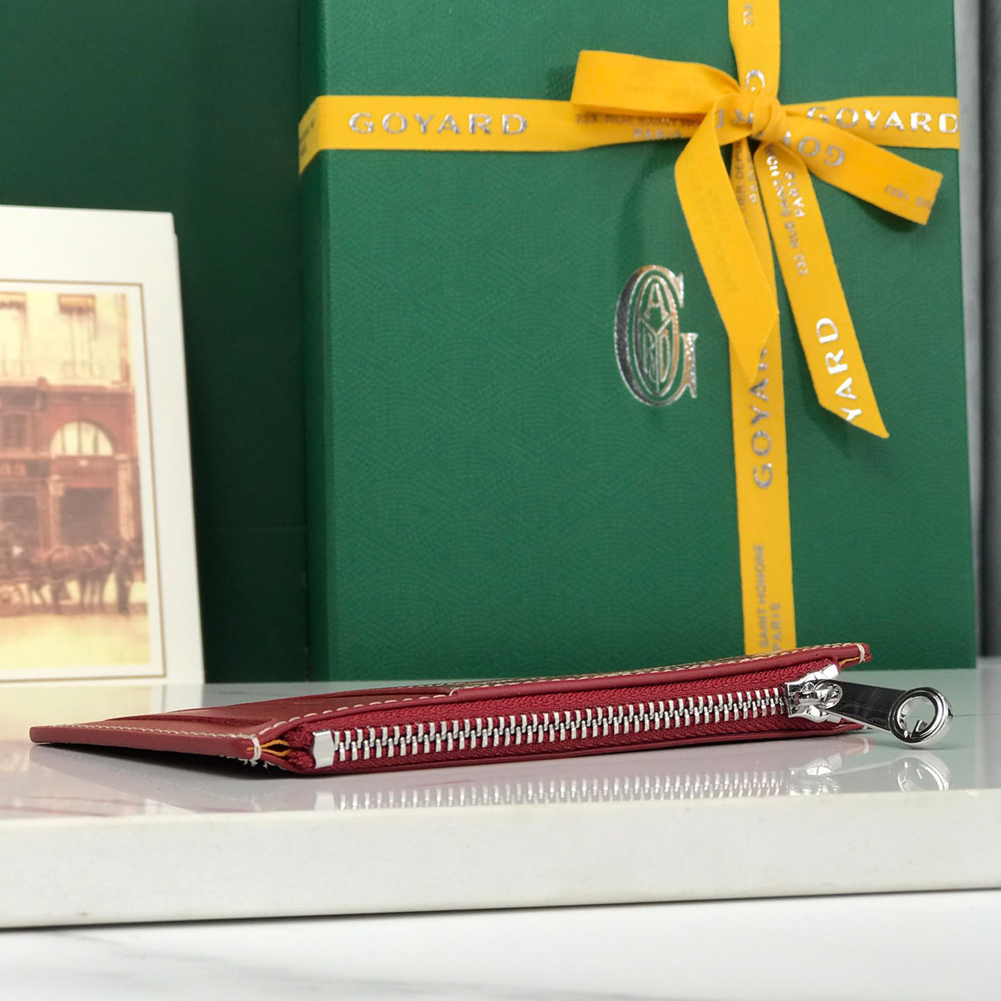 Goyard Bourbon Zipped Card Holder - DesignerGu