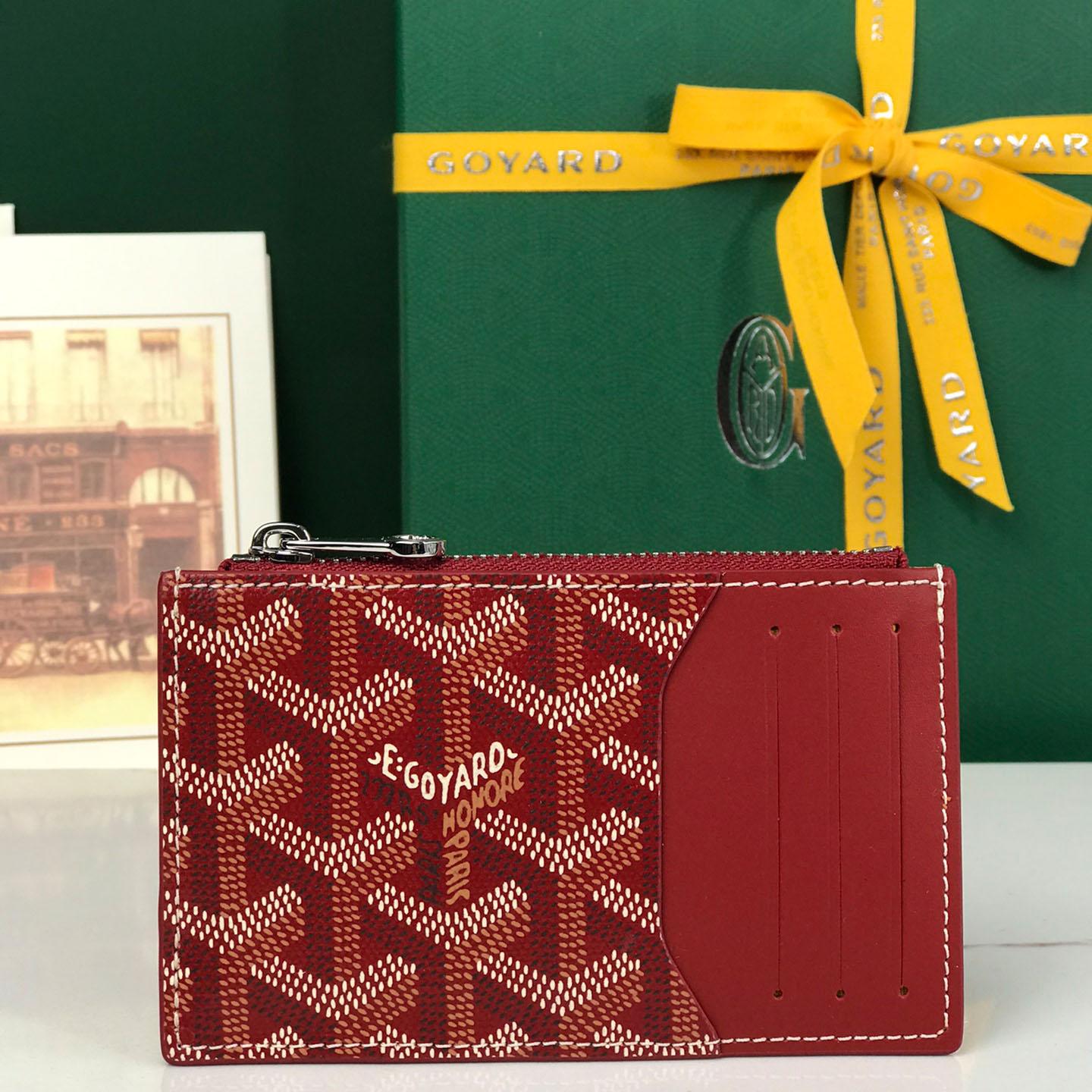 Goyard Bourbon Zipped Card Holder - DesignerGu