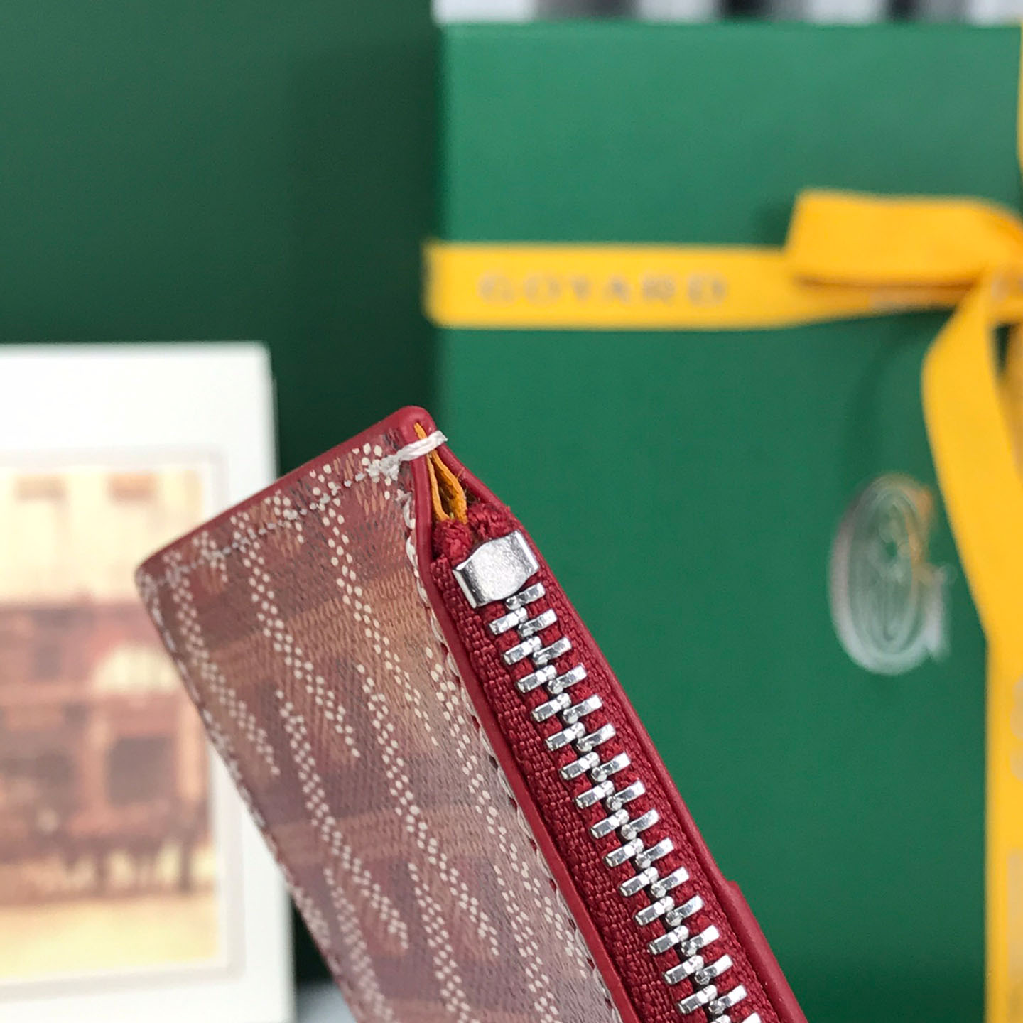 Goyard Bourbon Zipped Card Holder - DesignerGu
