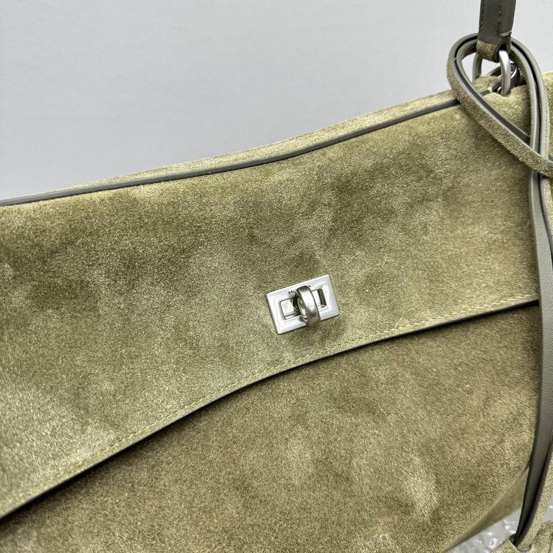 Balenciaga  Rodeo Handbag Medium In Khaki - DesignerGu