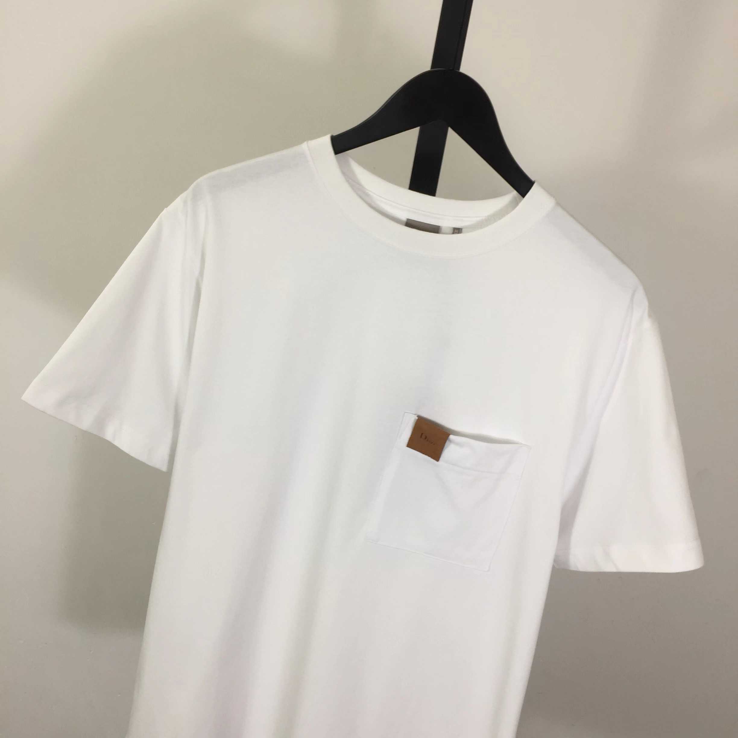 Dior T-Shirt With Pocket, Relaxed Fit   - DesignerGu