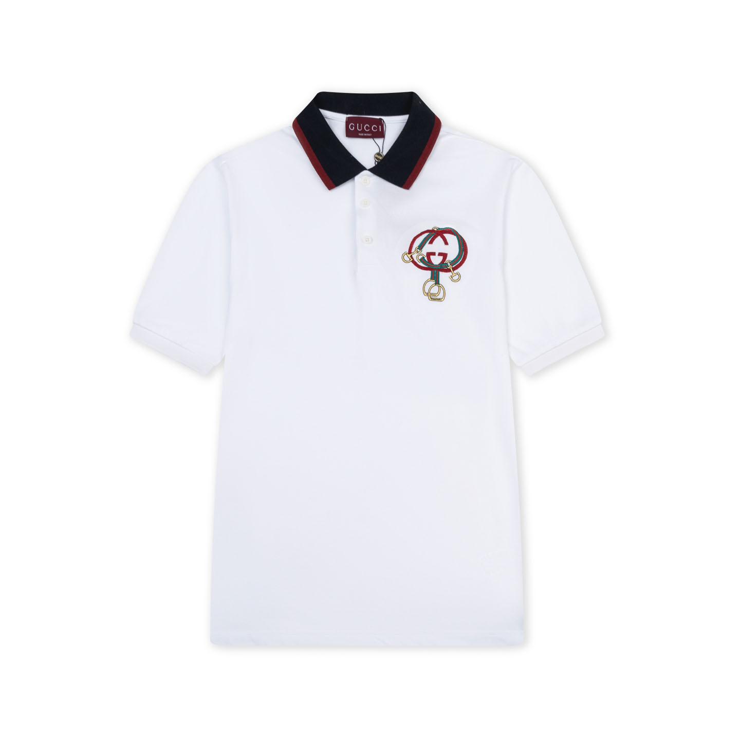 Gucci Cotton Piquet Polo Shirt With Embroidery - DesignerGu