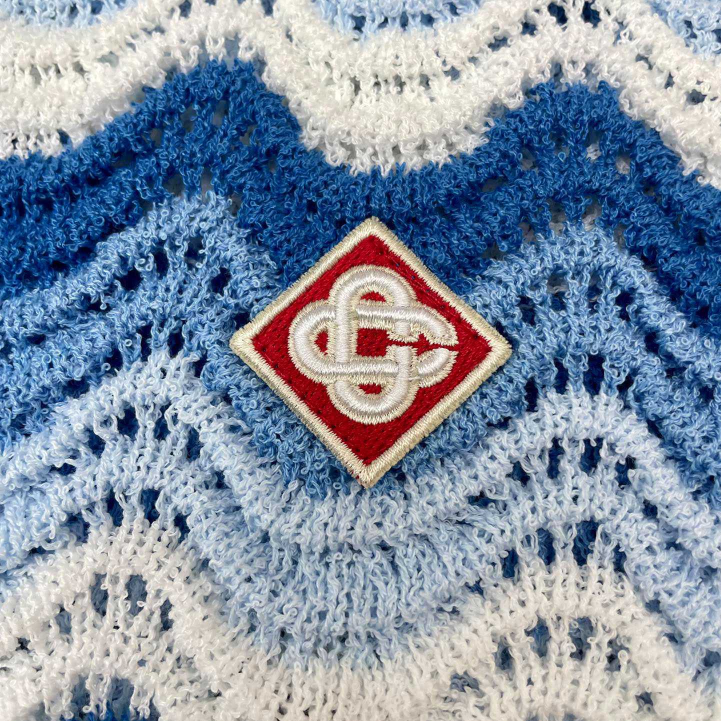 Casablanca Wavy Gradient Crochet Shirt D007 - DesignerGu