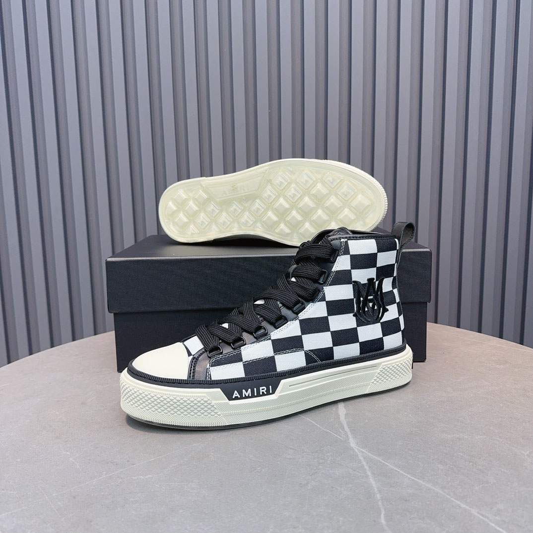 Amiri Court High 'Checkerboard' - DesignerGu