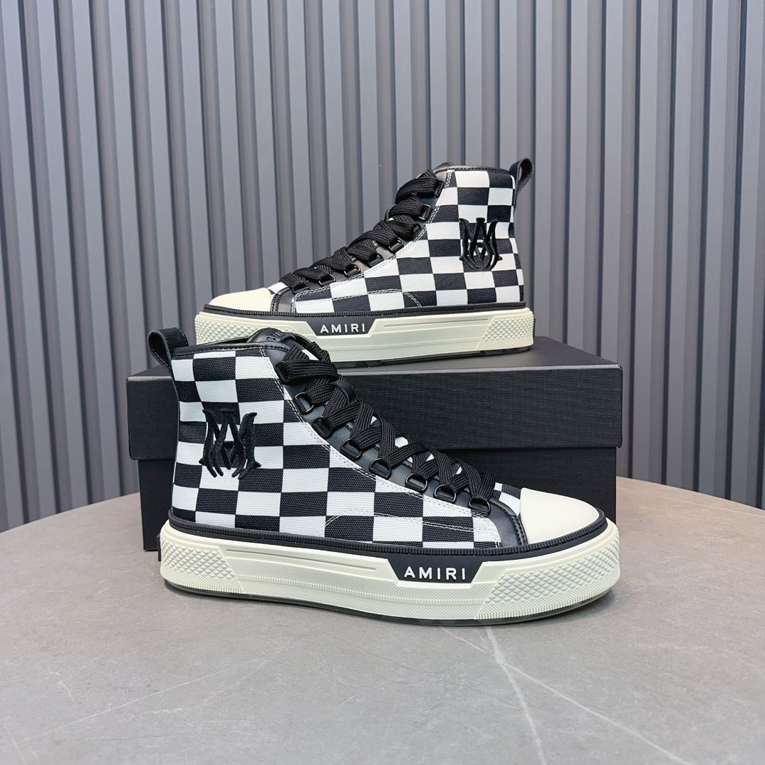 Amiri Court High 'Checkerboard' - DesignerGu