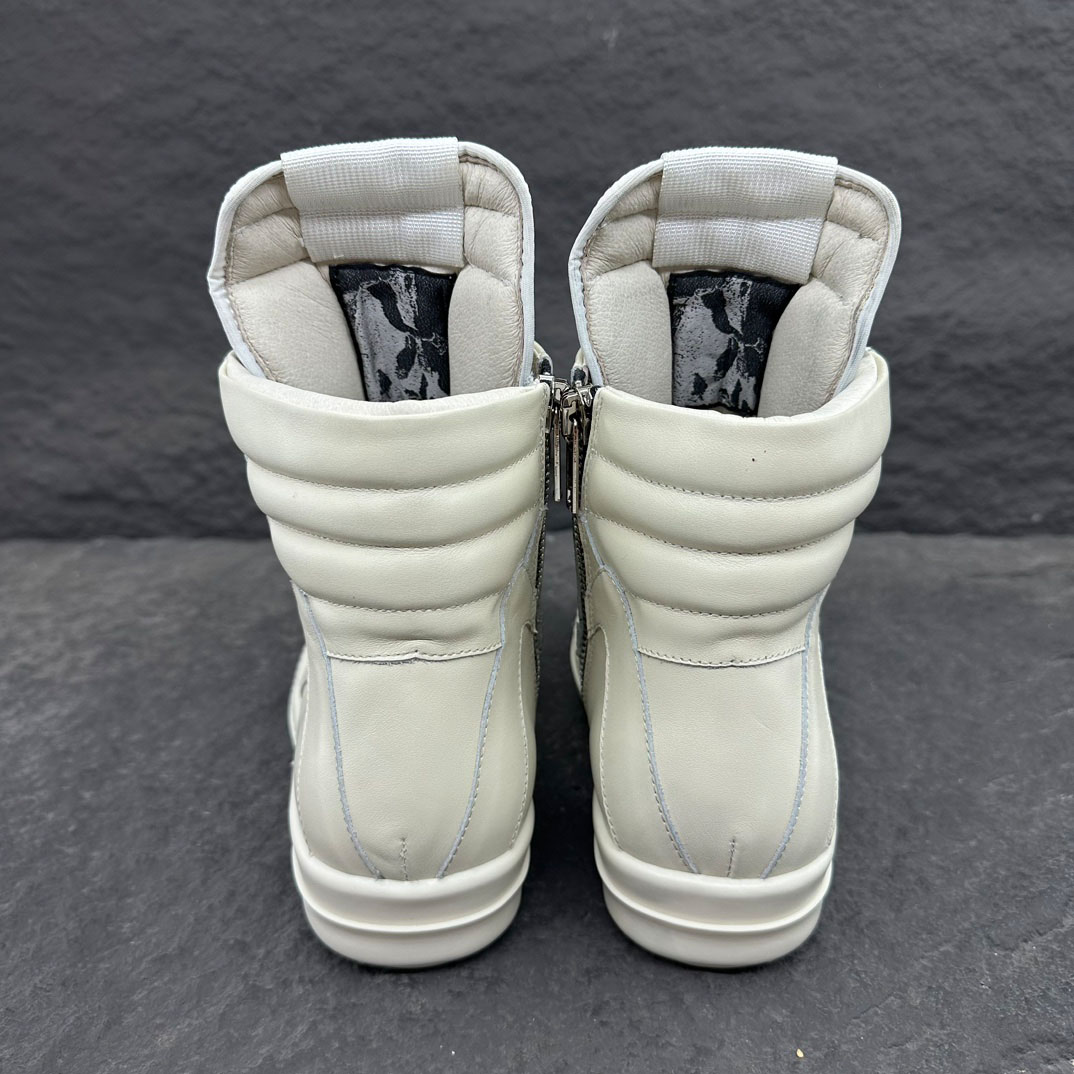 Rick Owens Geobasket High 'Milk' - DesignerGu