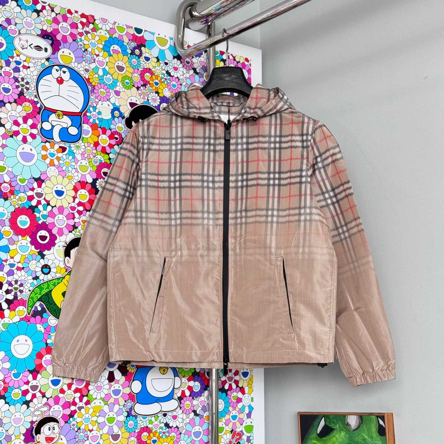 Burberry Gradient Check Hooded Jacket - DesignerGu