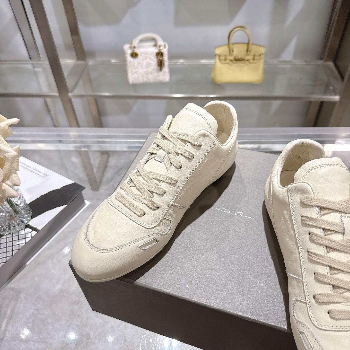 Rick Owens Off-White Temple Minimal Sneakers - DesignerGu