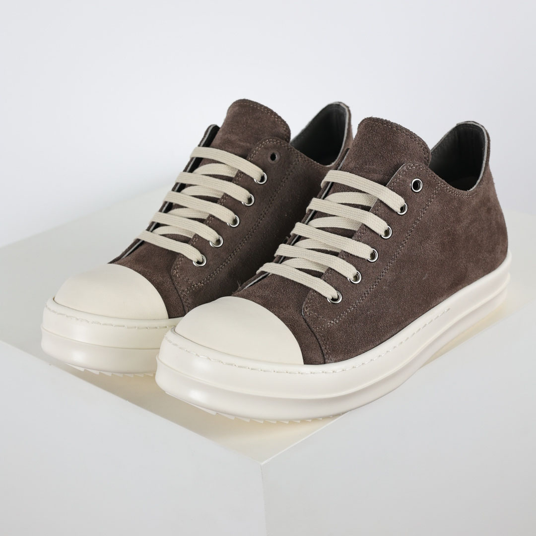 Rick Owens Ramones Suede Sneakers - DesignerGu