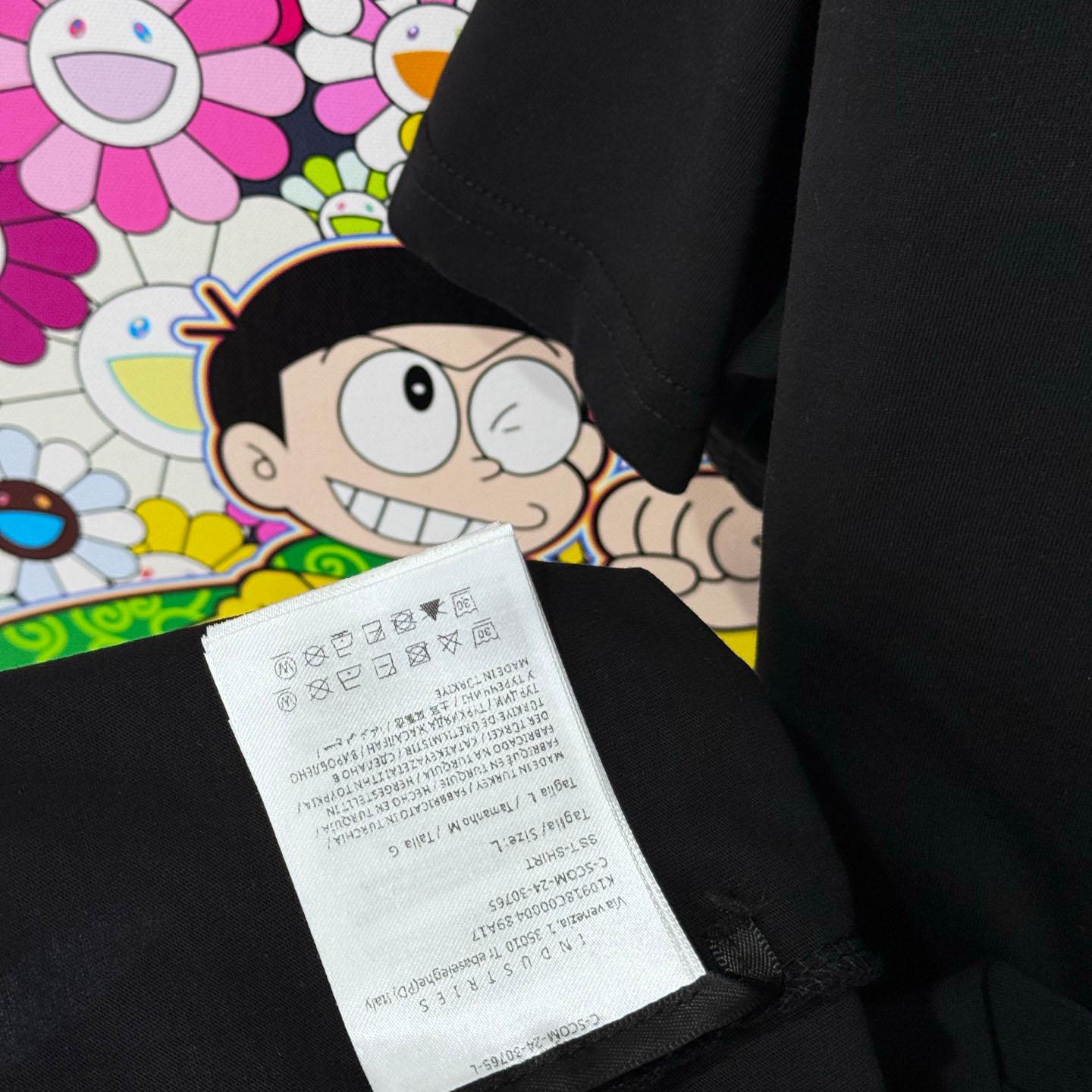 Moncler Blurred Logo Cotton T-Shirt - DesignerGu