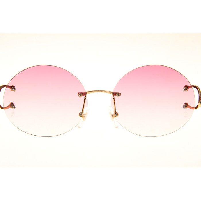 Cartier CT 4193832 Sunglasses In Gold Gradient Pink - DesignerGu