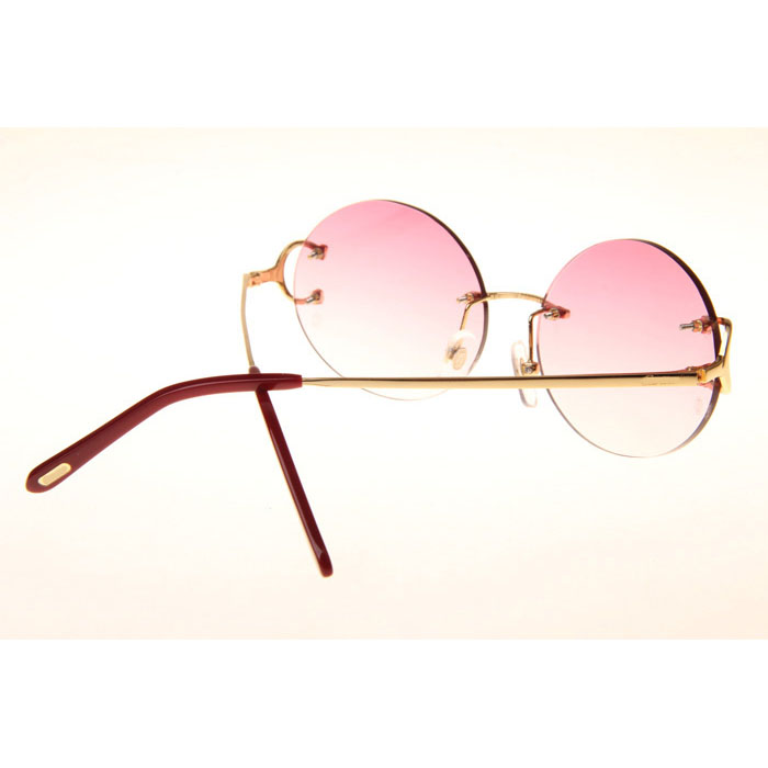 Cartier CT 4193832 Sunglasses In Gold Gradient Pink - DesignerGu