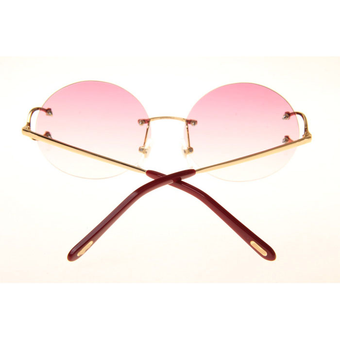 Cartier CT 4193832 Sunglasses In Gold Gradient Pink - DesignerGu
