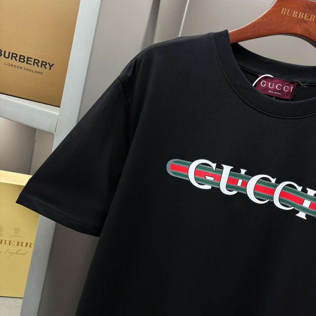 Gucci Printed Cotton Jersey T-shirt - DesignerGu