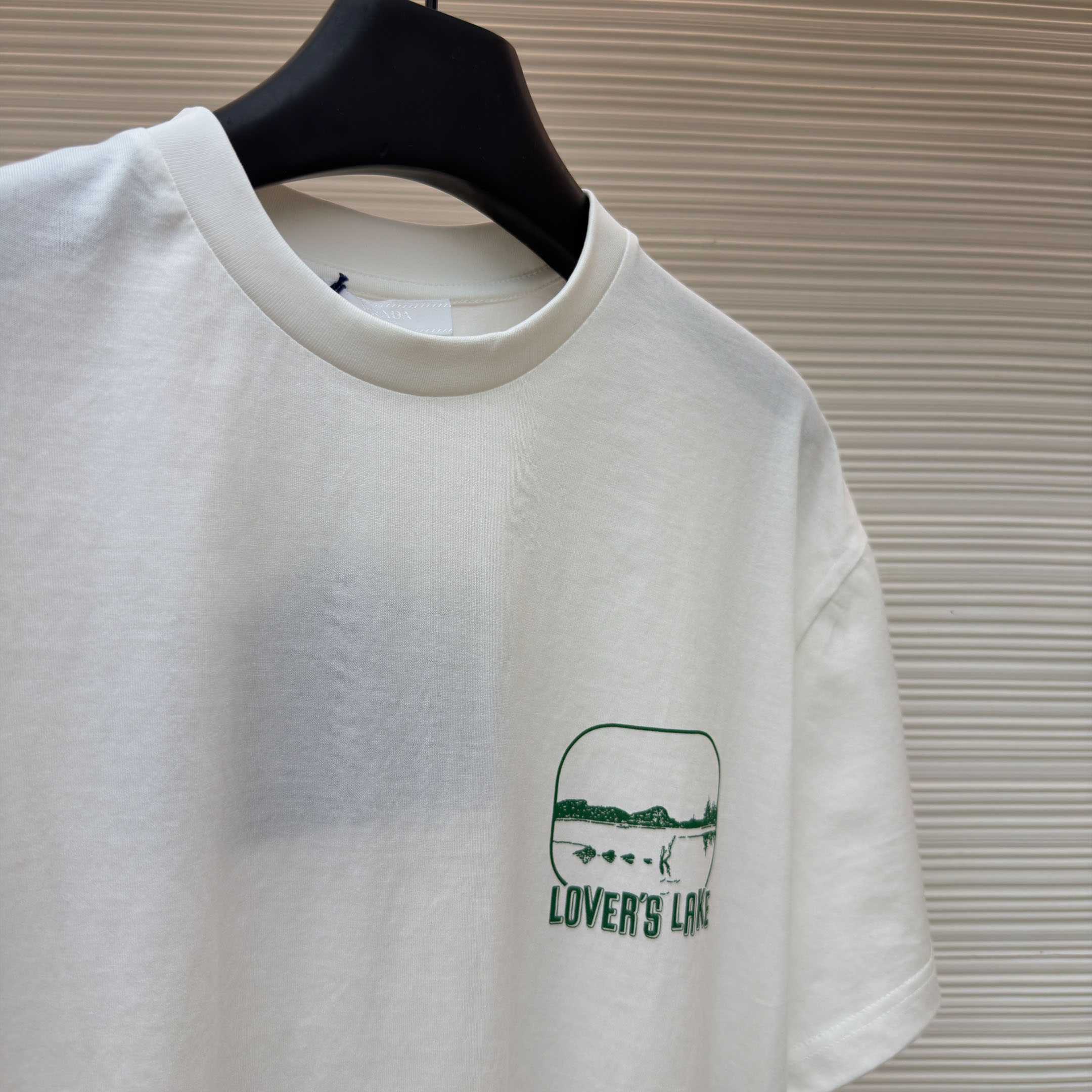 Prada Printed Cotton T-shirt - DesignerGu