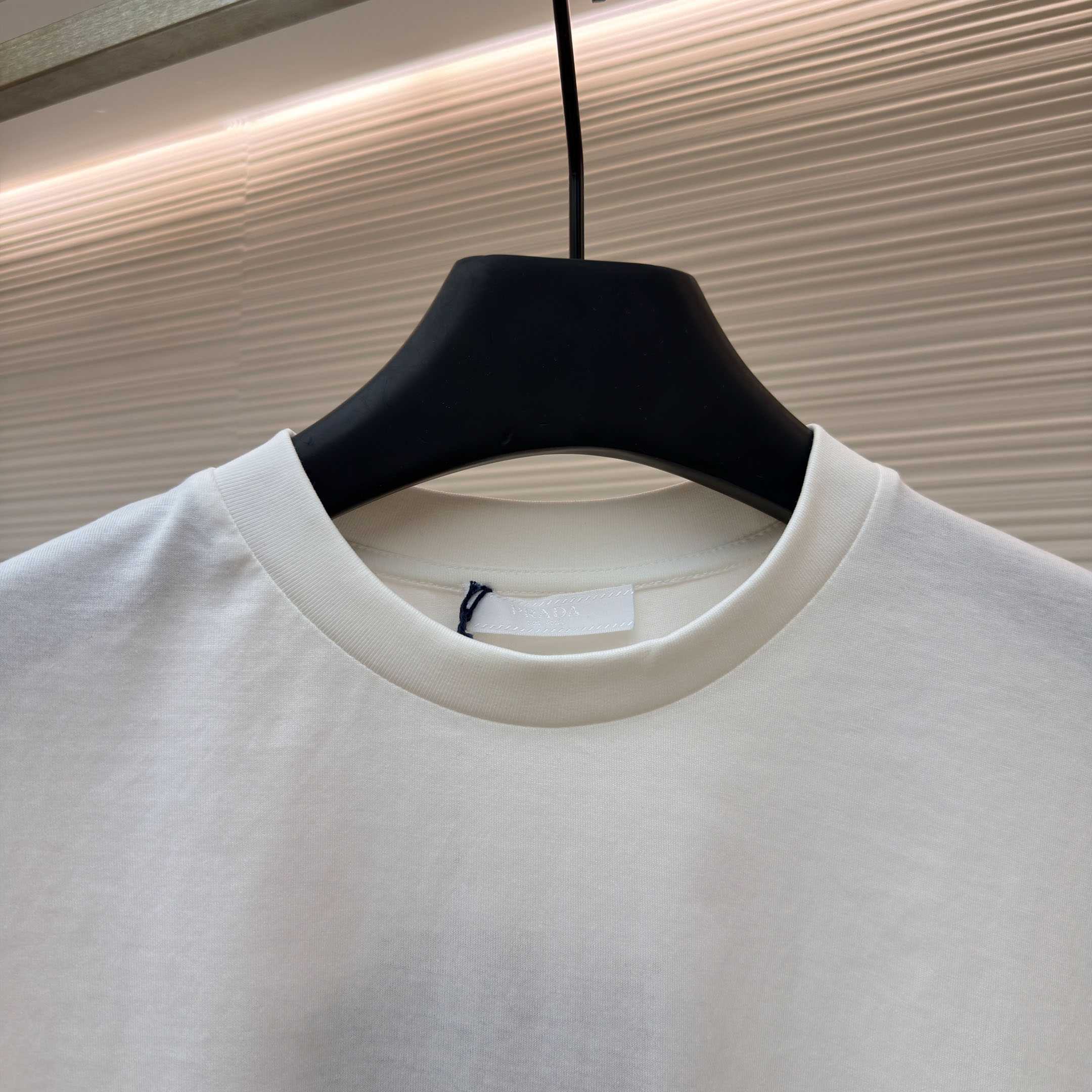 Prada Printed Cotton T-shirt - DesignerGu