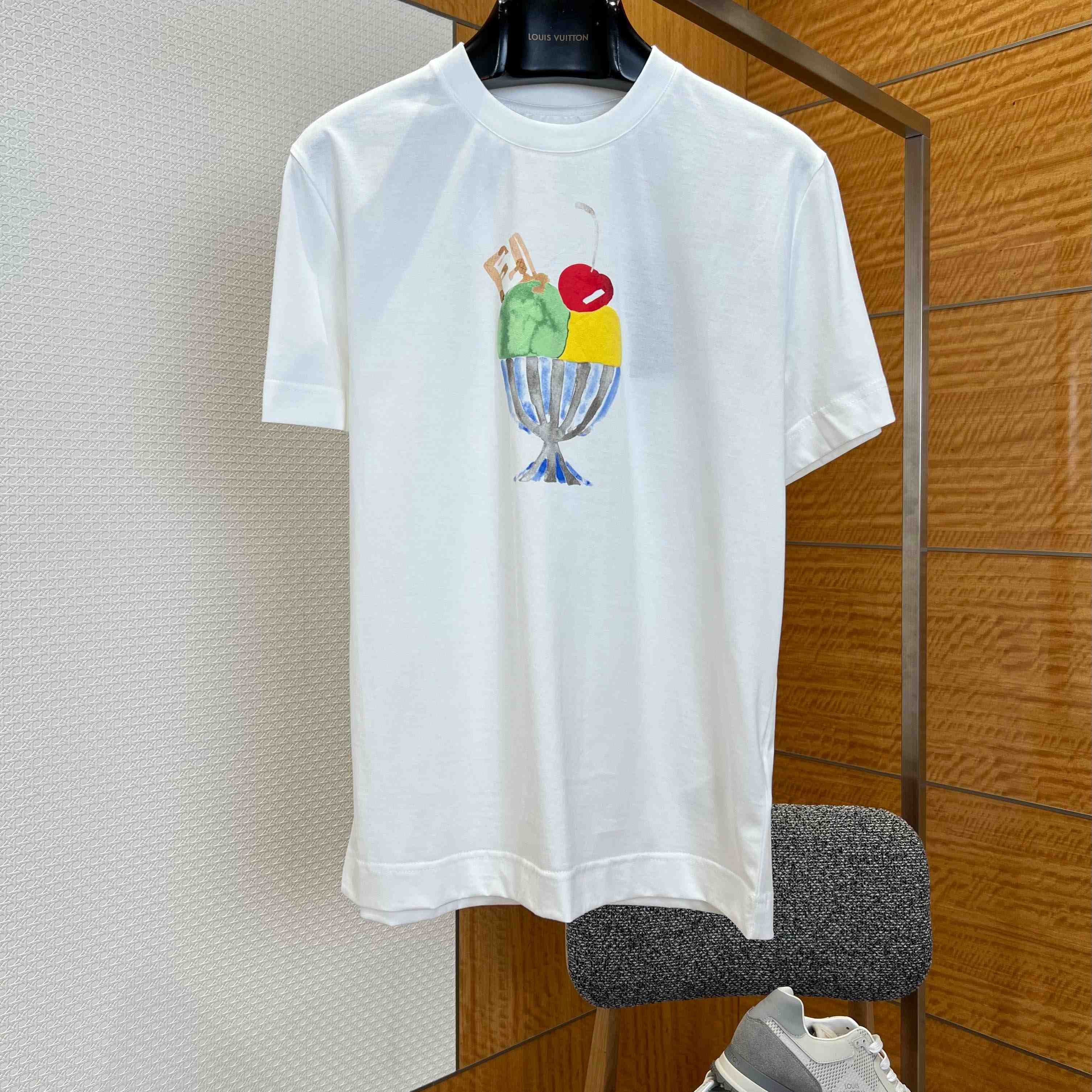 Fendi White Cotton T-shirt - DesignerGu