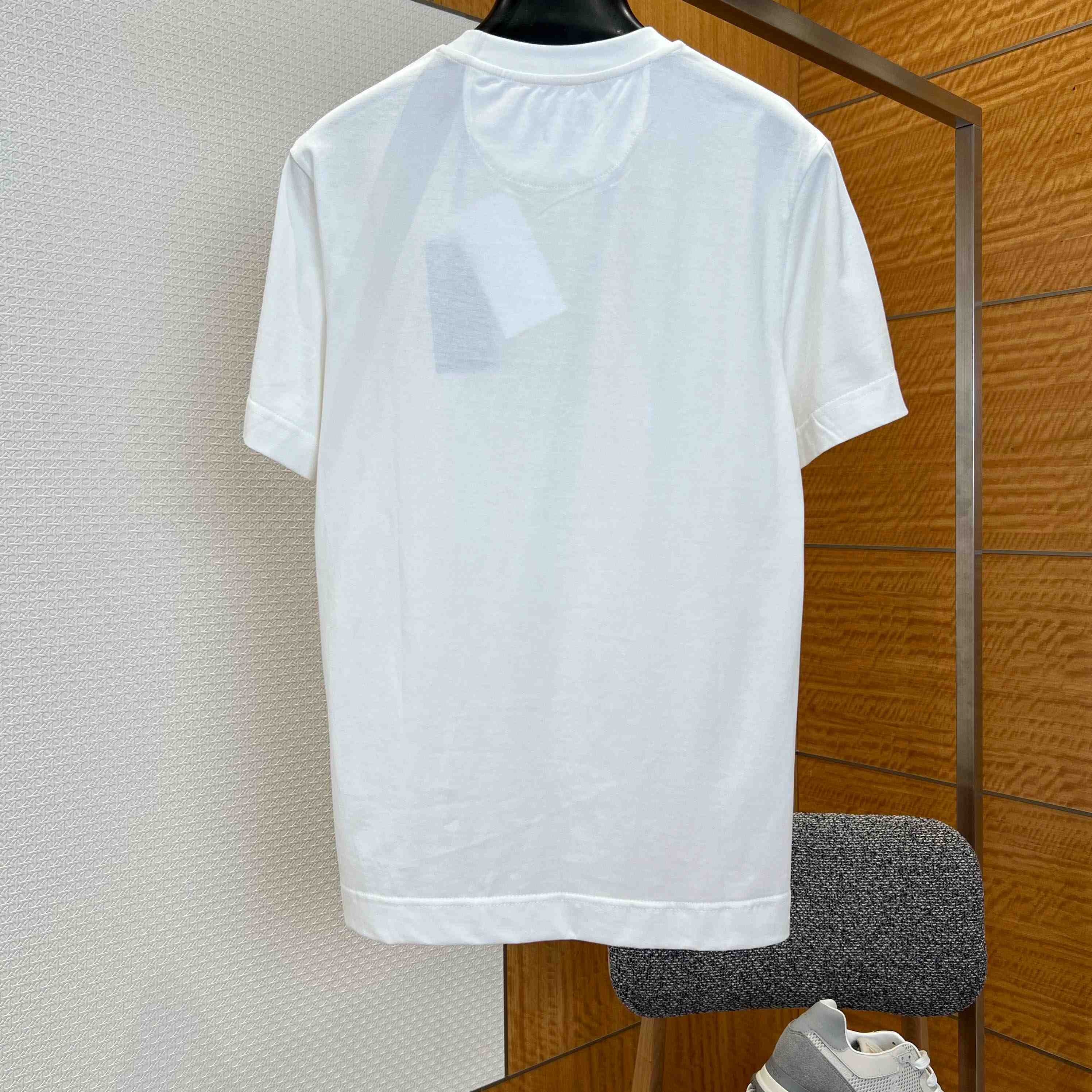 Fendi White Cotton T-shirt - DesignerGu