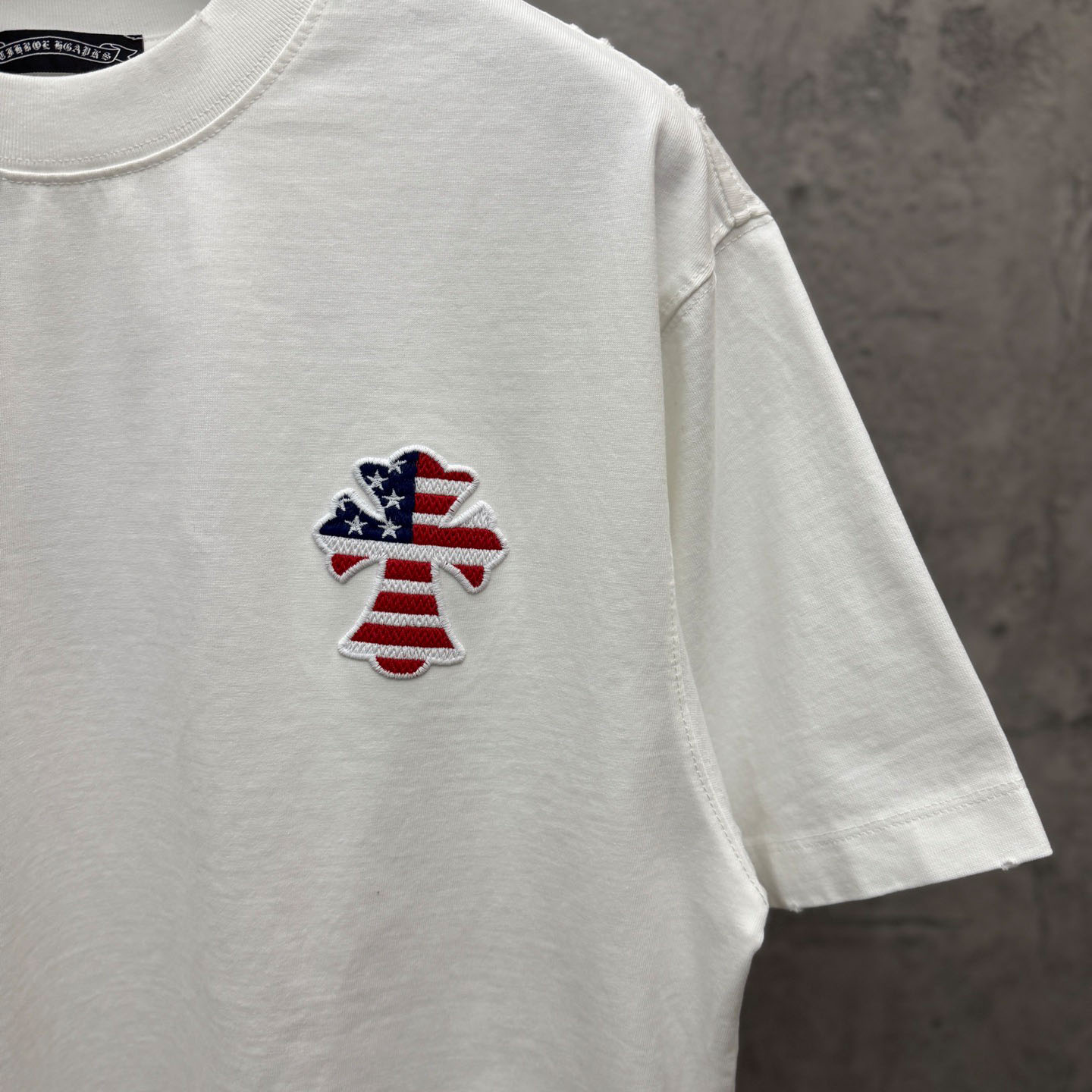 Chrome Hearts Style Cross Graphic Tee 'White' - DesignerGu