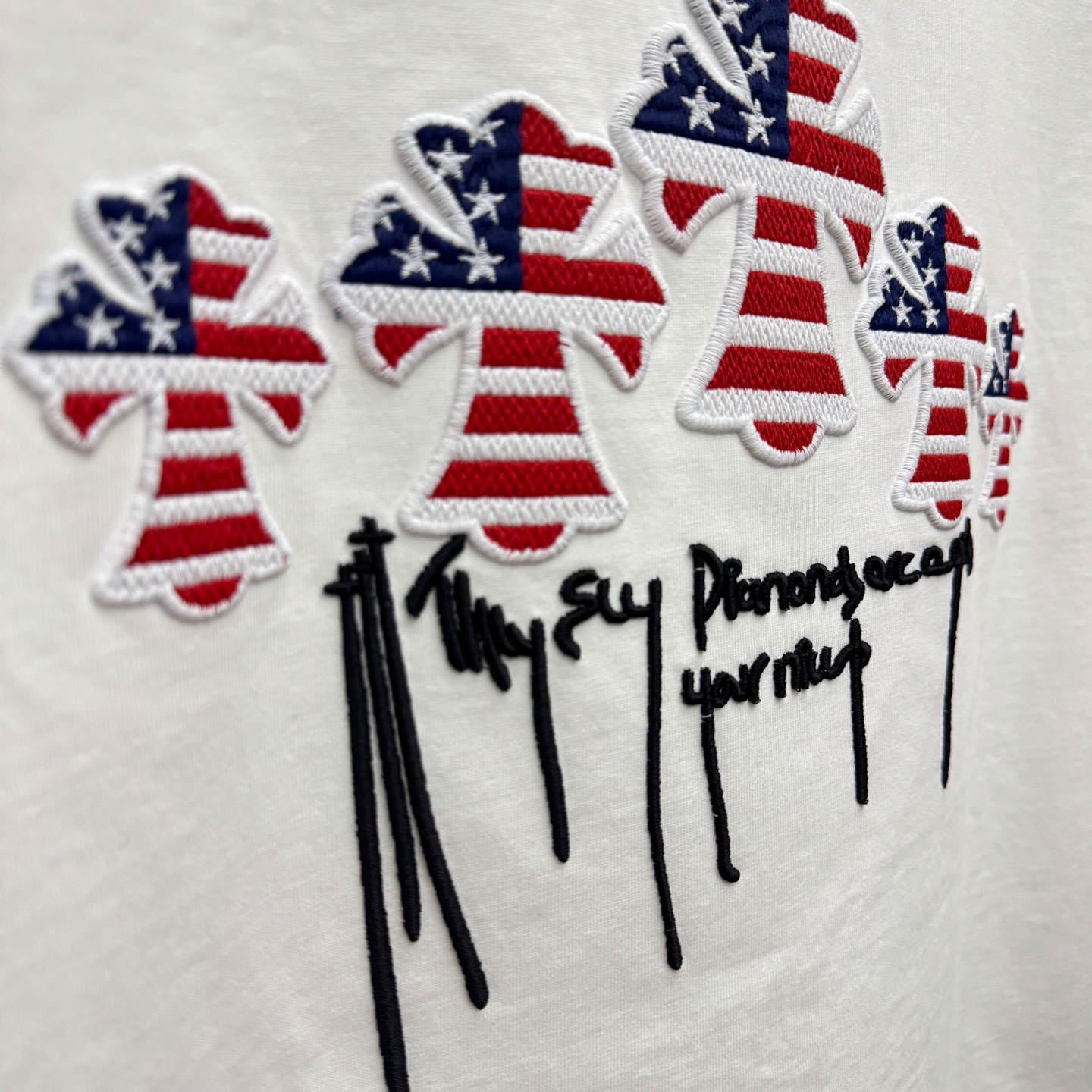 Chrome Hearts Style Cross Graphic Tee 'White' - DesignerGu