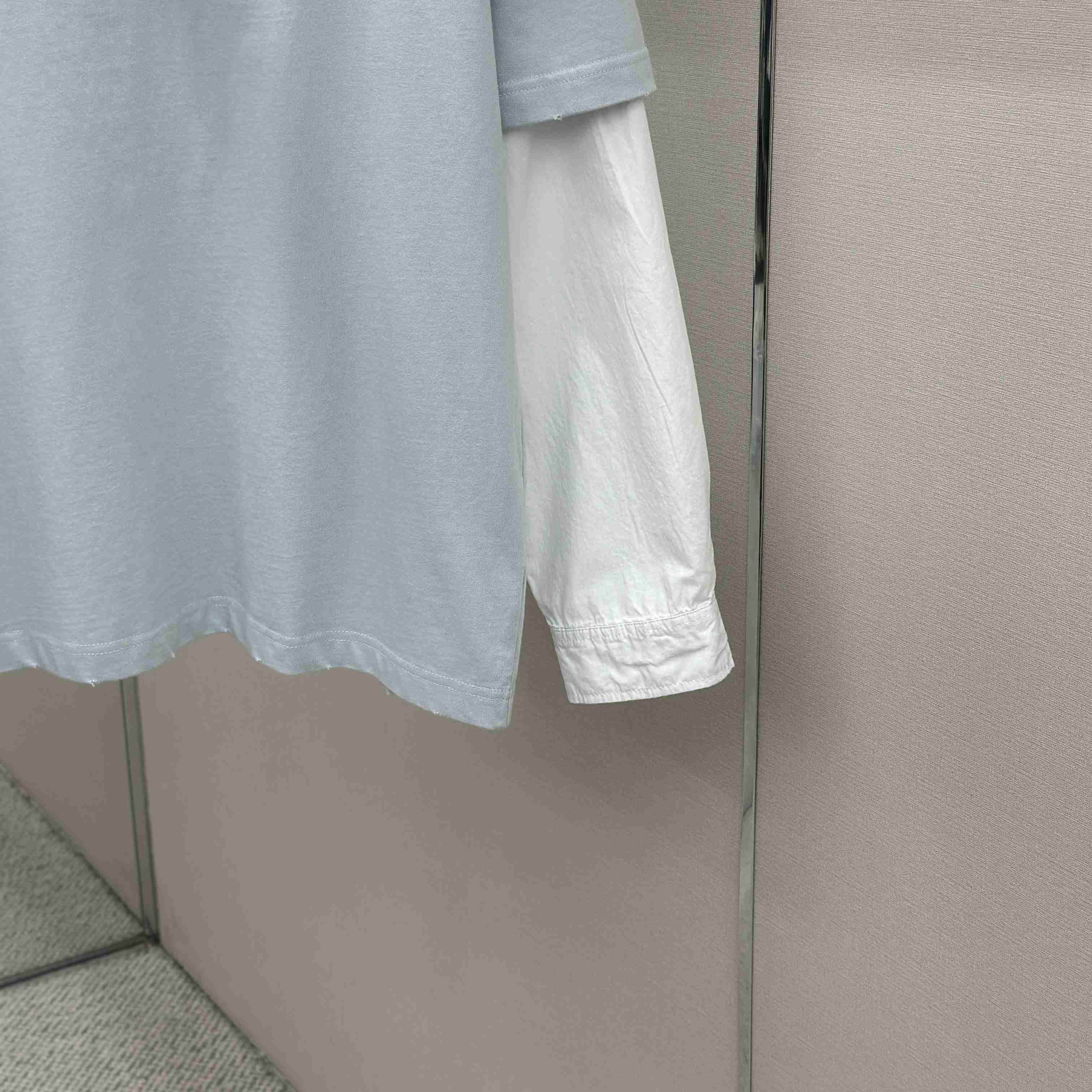 Acne Studios Layered Print T-Shirt 'Light Grey' - DesignerGu