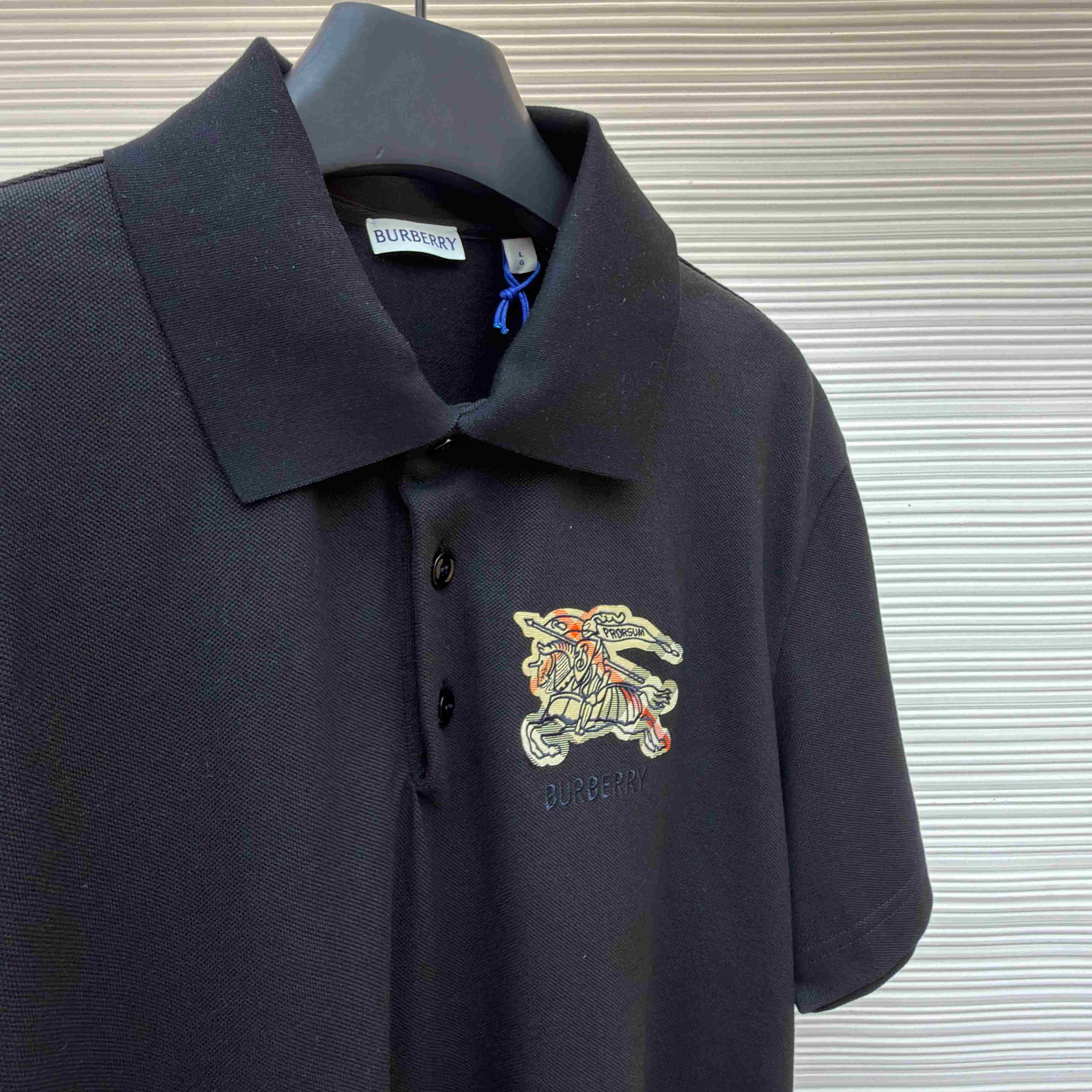 Burberry EKD Sketch Cotton Polo Shirt - DesignerGu