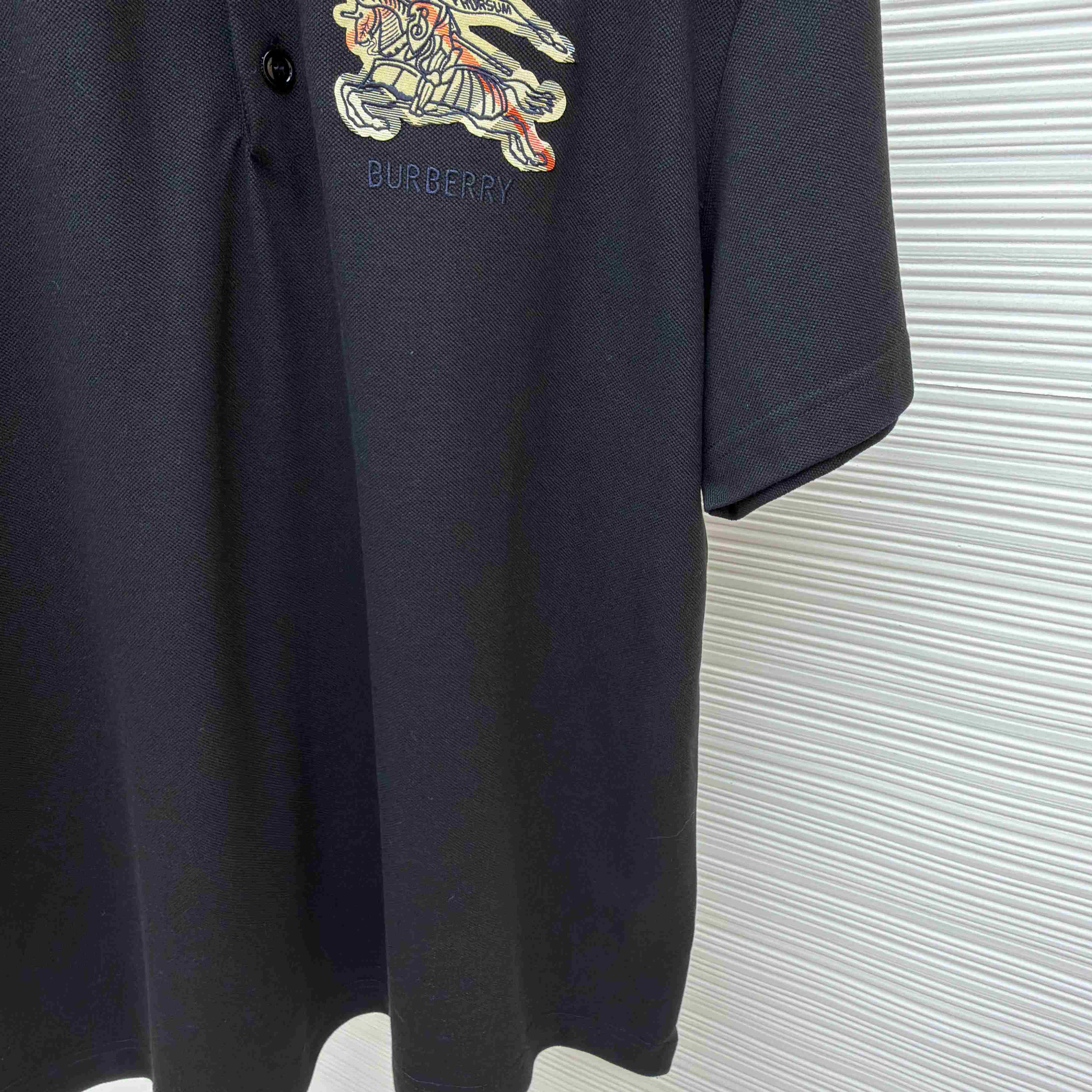 Burberry EKD Sketch Cotton Polo Shirt - DesignerGu