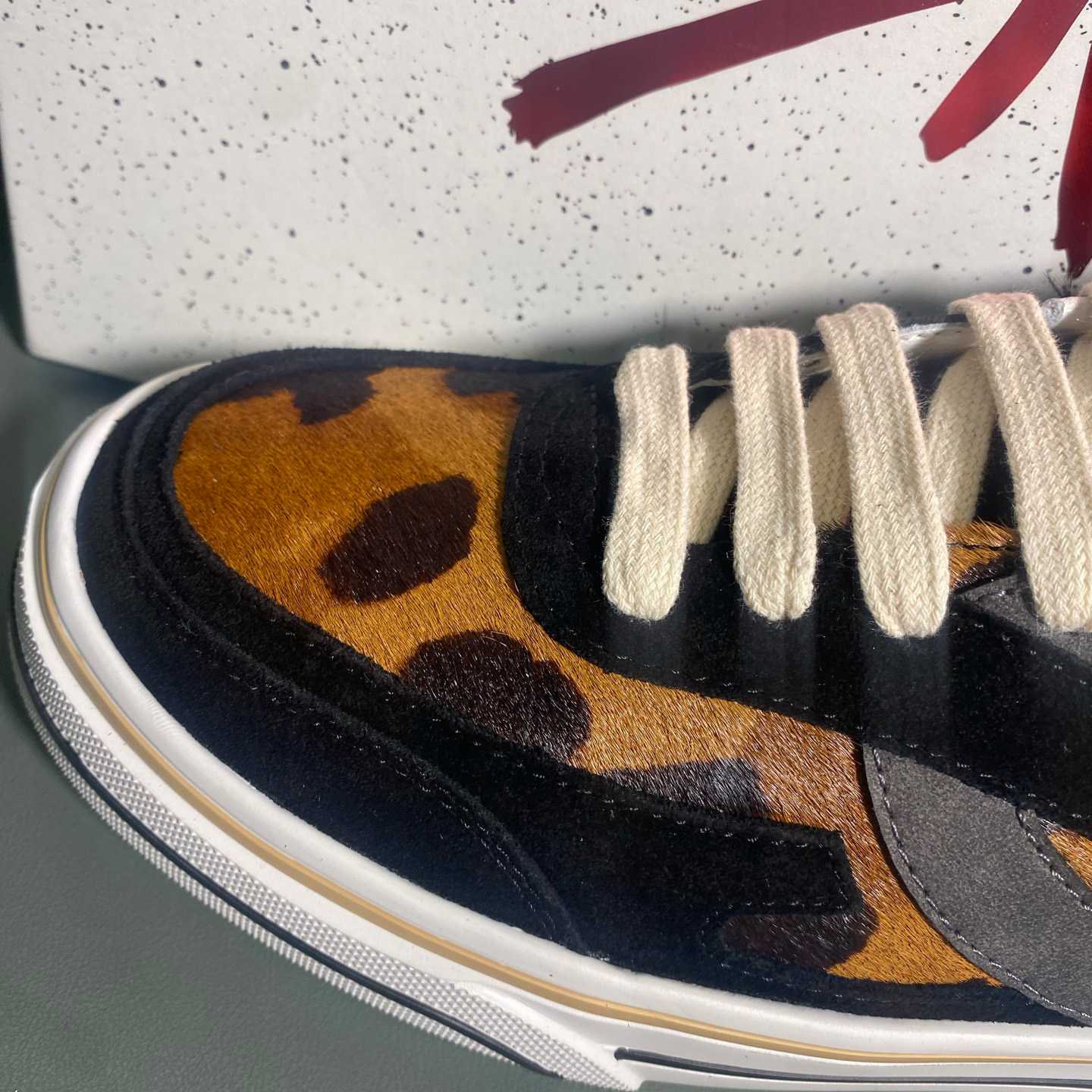 Dolce & Gabbana Leo-Print Pony DG Sailing Sneakers - DesignerGu