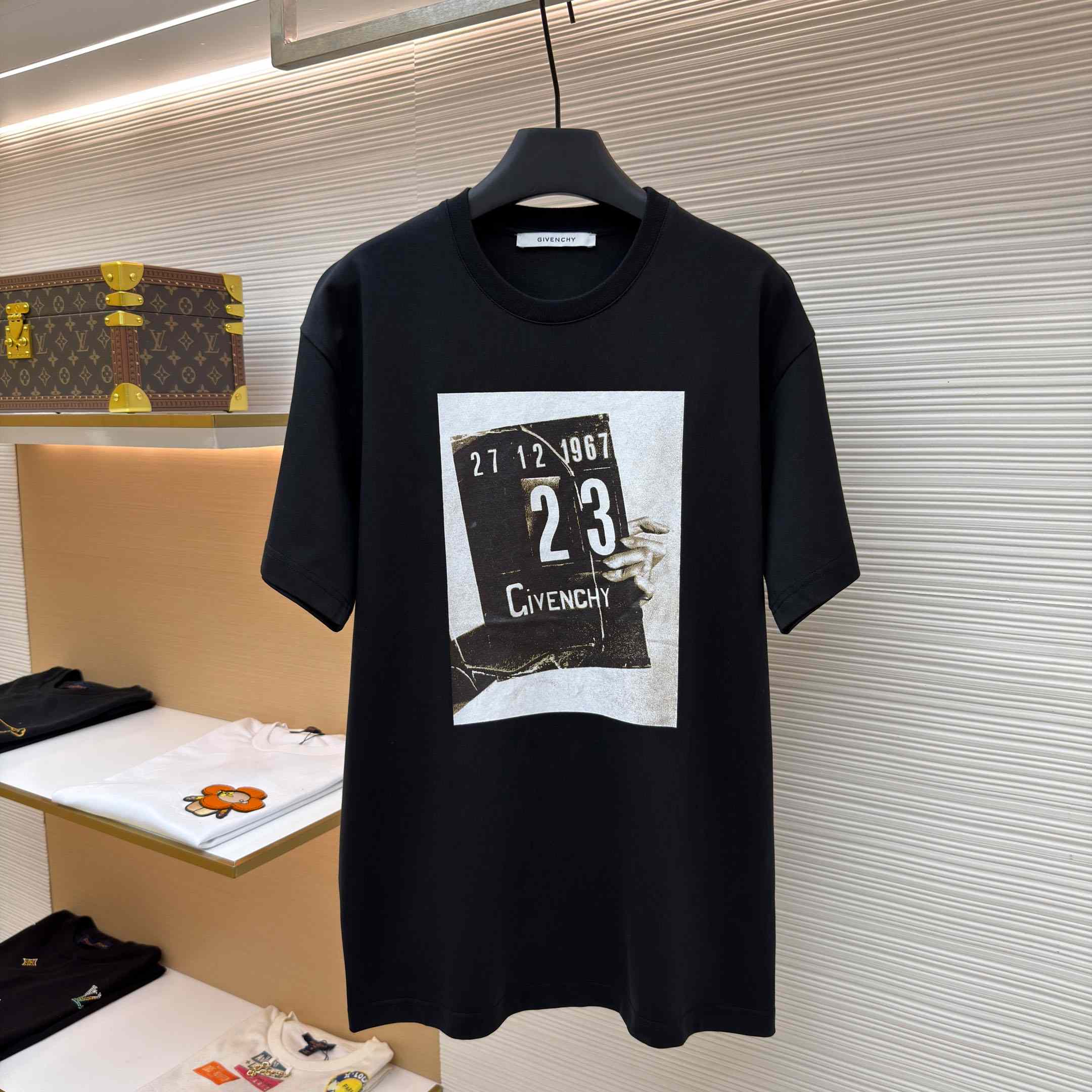 Givenchy T-shirt In Cotton With Clapperboard Print - DesignerGu
