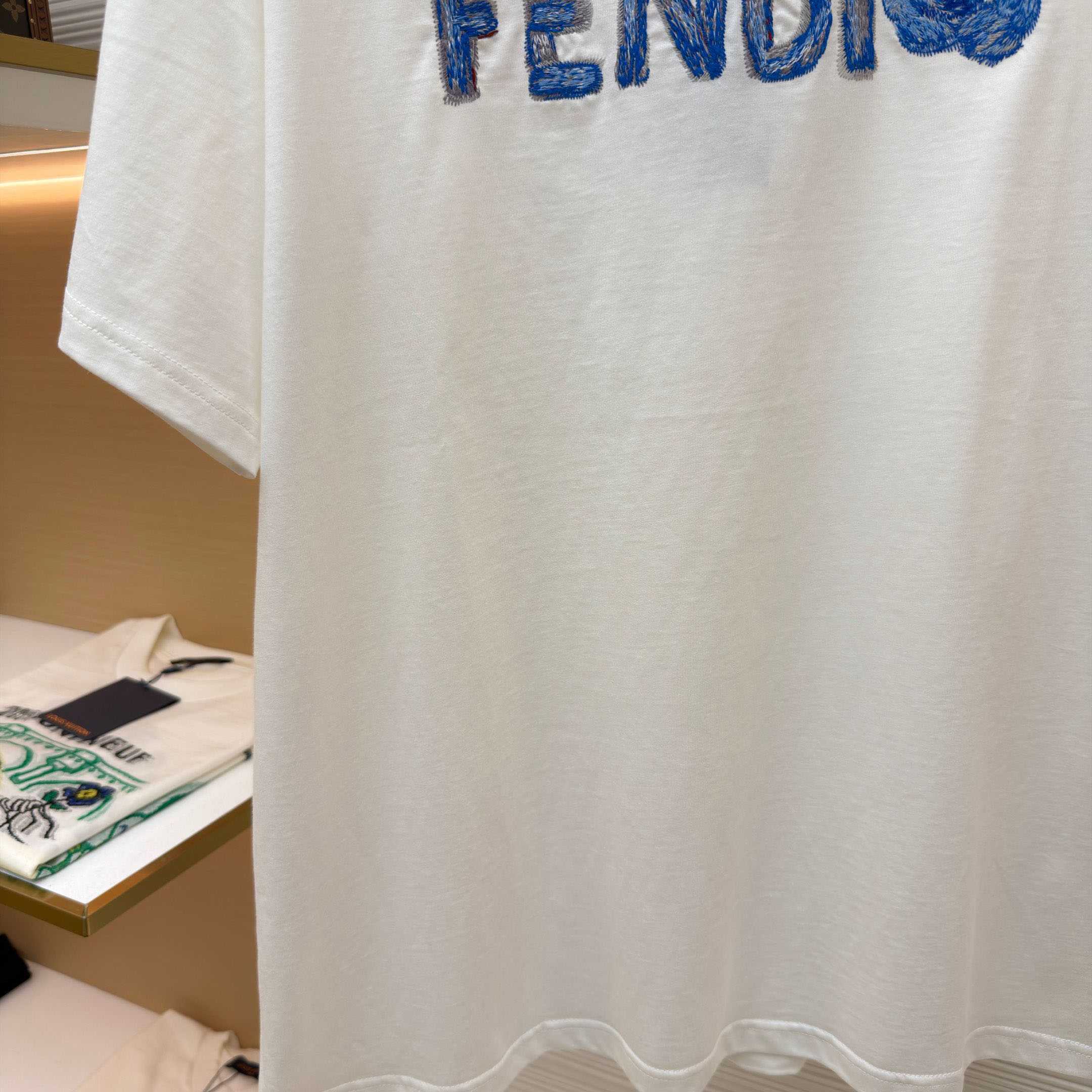 Fendi Lunar New Year White Cotton T-shirt - DesignerGu