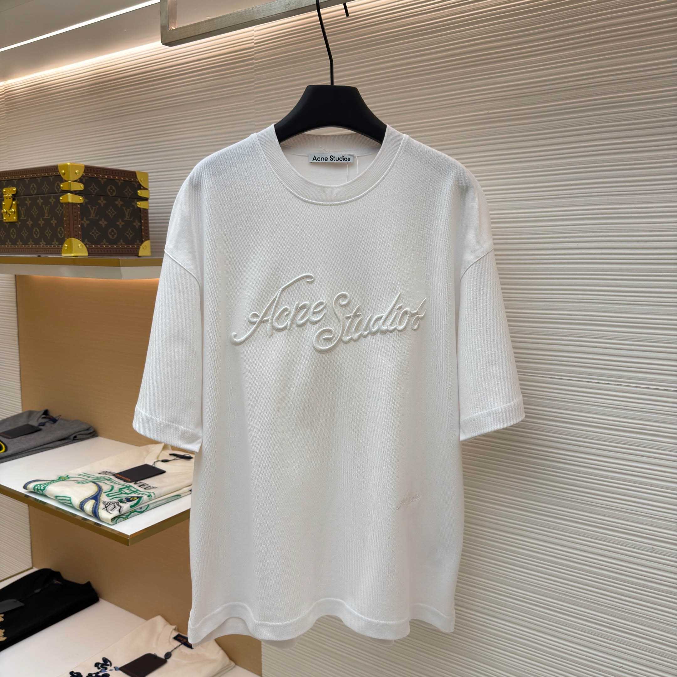 Acne Studios  Embroidered Logo T-shirt - DesignerGu