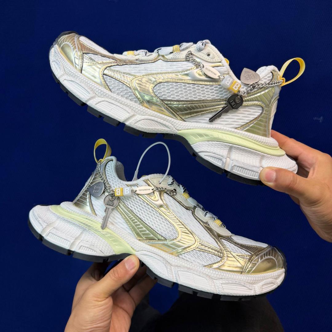 Balenciaga 3xl Sneaker With Charms In White/Yellow/Silver/Black - DesignerGu