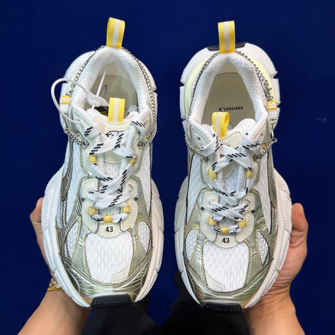 Balenciaga 3xl Sneaker With Charms In White/Yellow/Silver/Black - DesignerGu